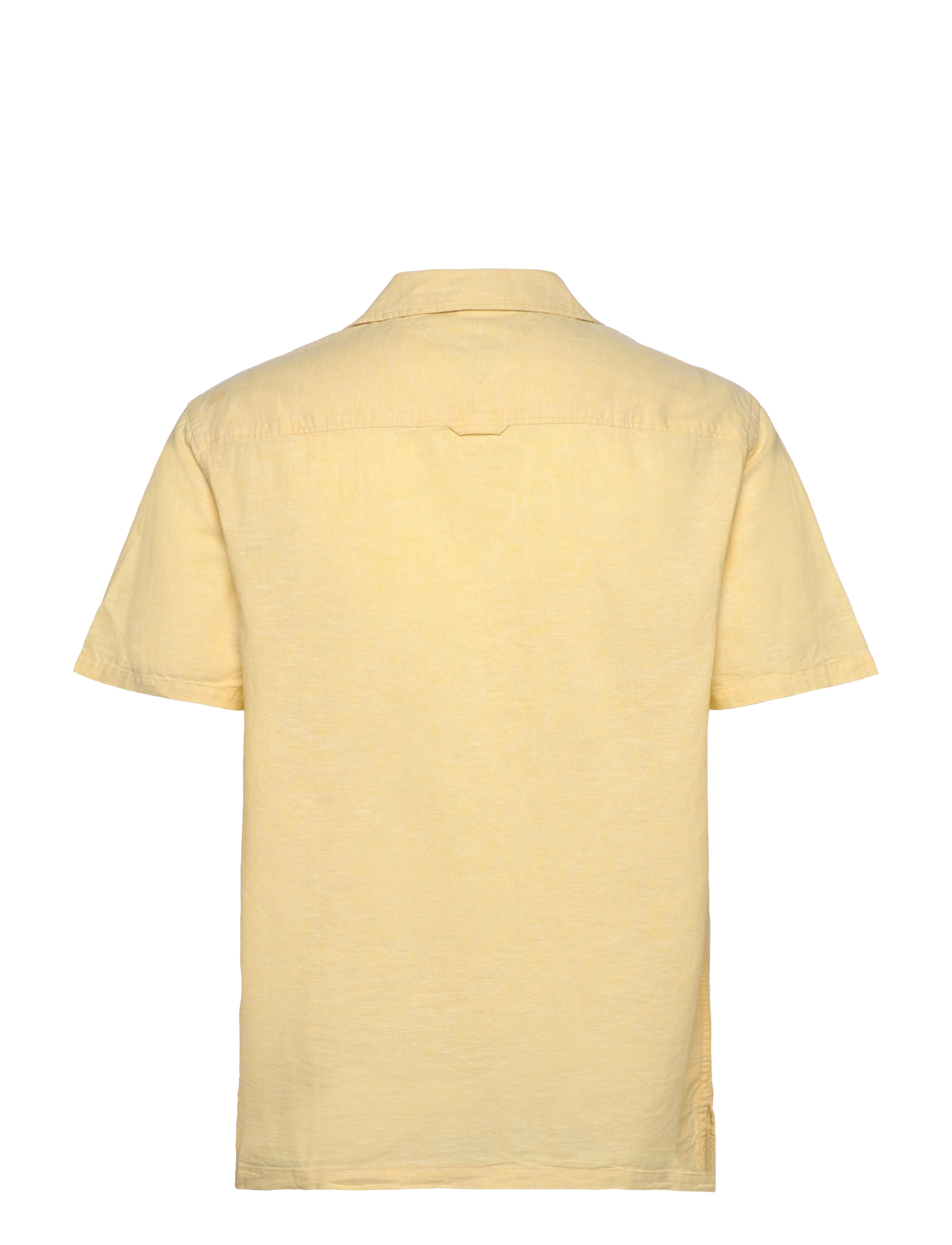 Tommy Jeans - TJM LINEN BLEND CAMP SS EXT - linneskjortor - yellow dahlia - 2