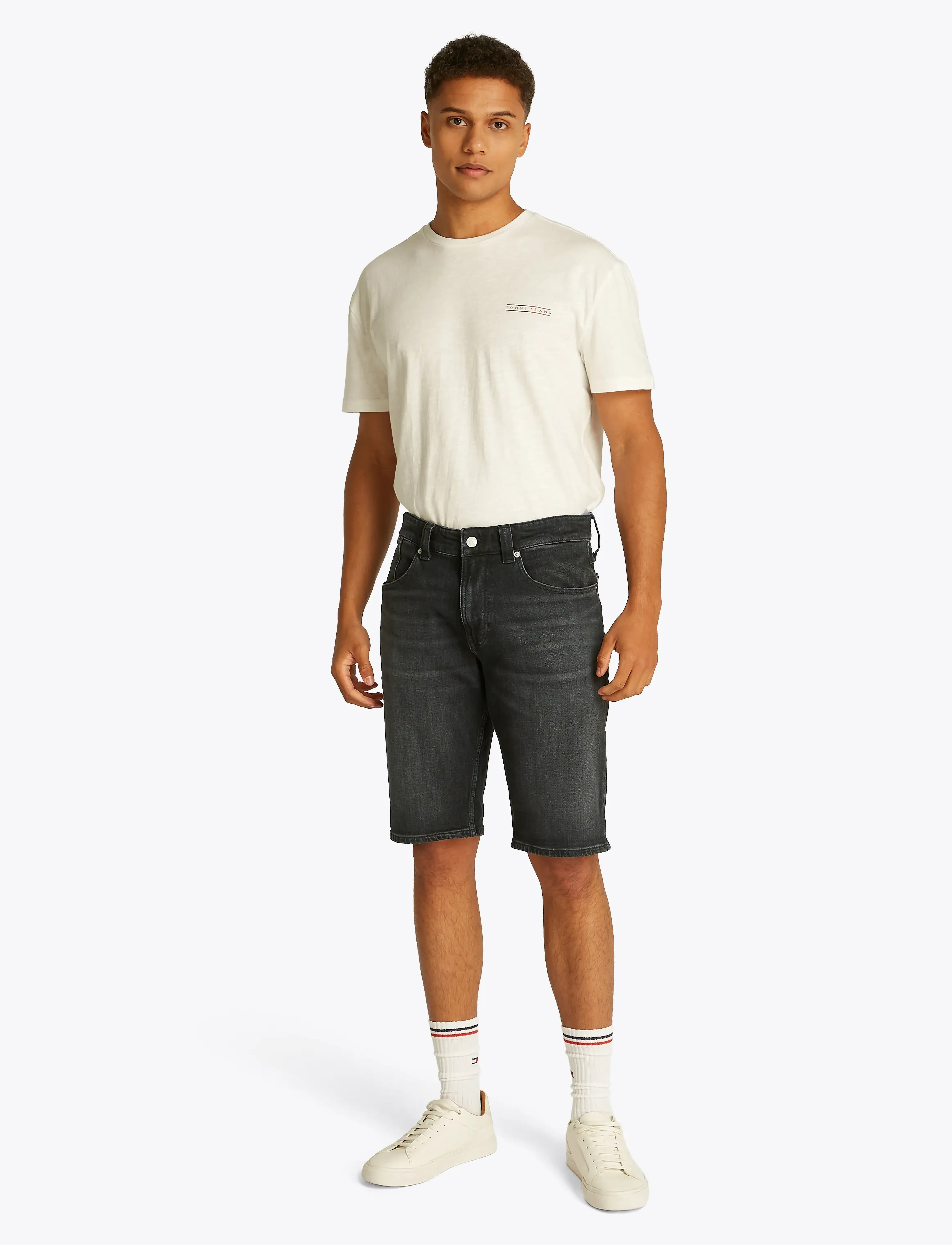 Tommy Jeans - RONNIE SHORT BI5181 - pirkt pēc stila - denim black - 4