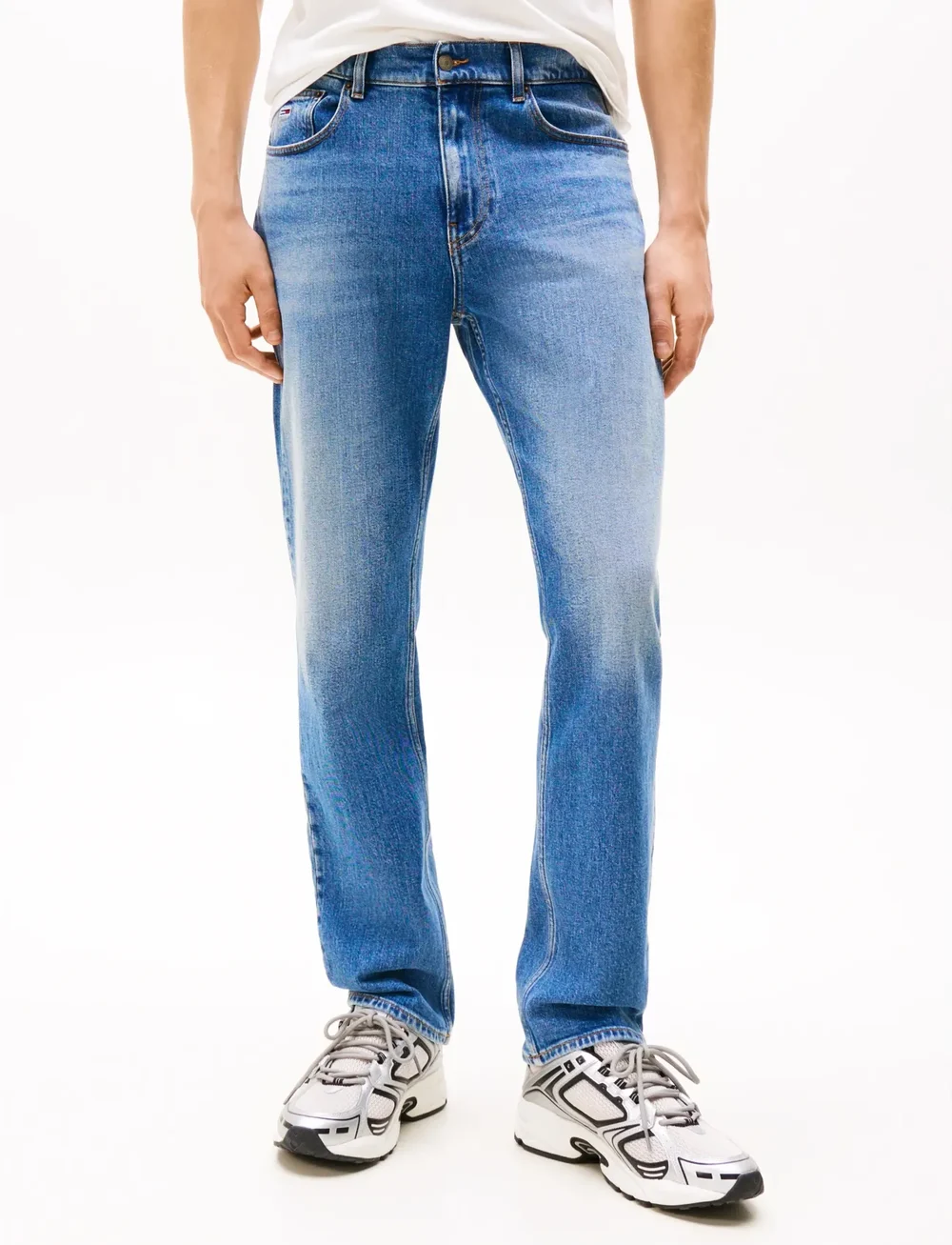 Tommy Jeans - RYAN SLIM STR BI0134 CO - kitsad teksad - denim medium - 0