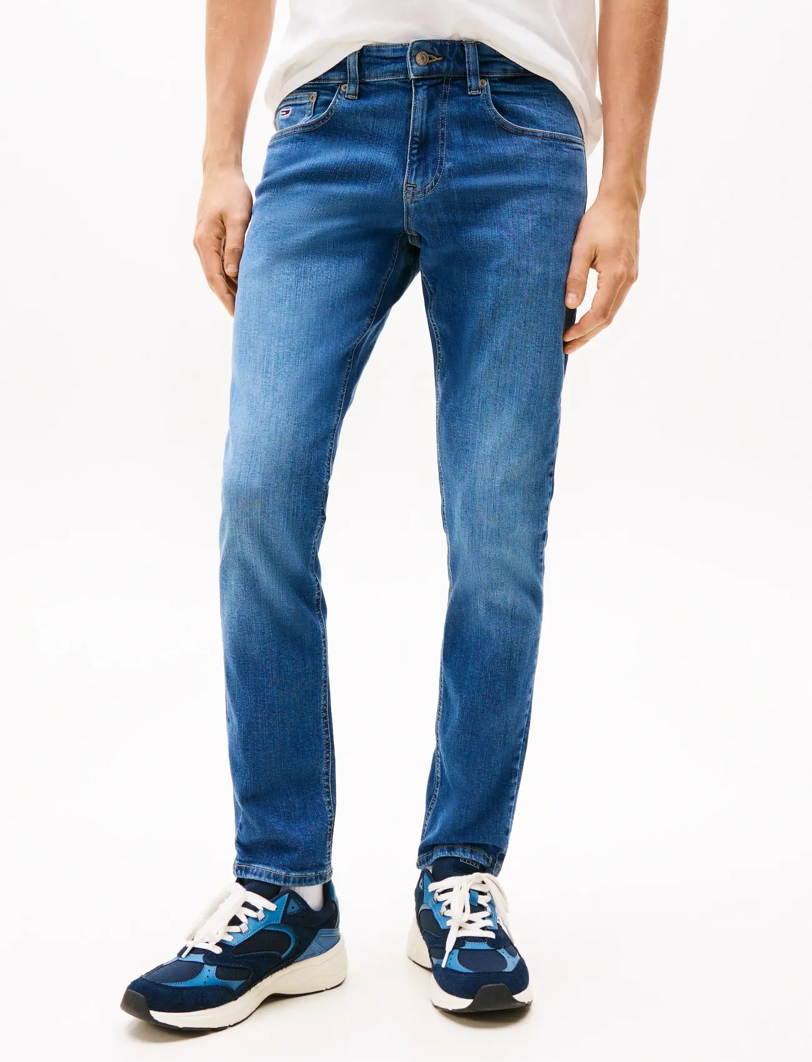 Tommy Jeans SCANTON SLIM DH0235 - Tommy Hilfiger - DENIM MEDIUM / blue