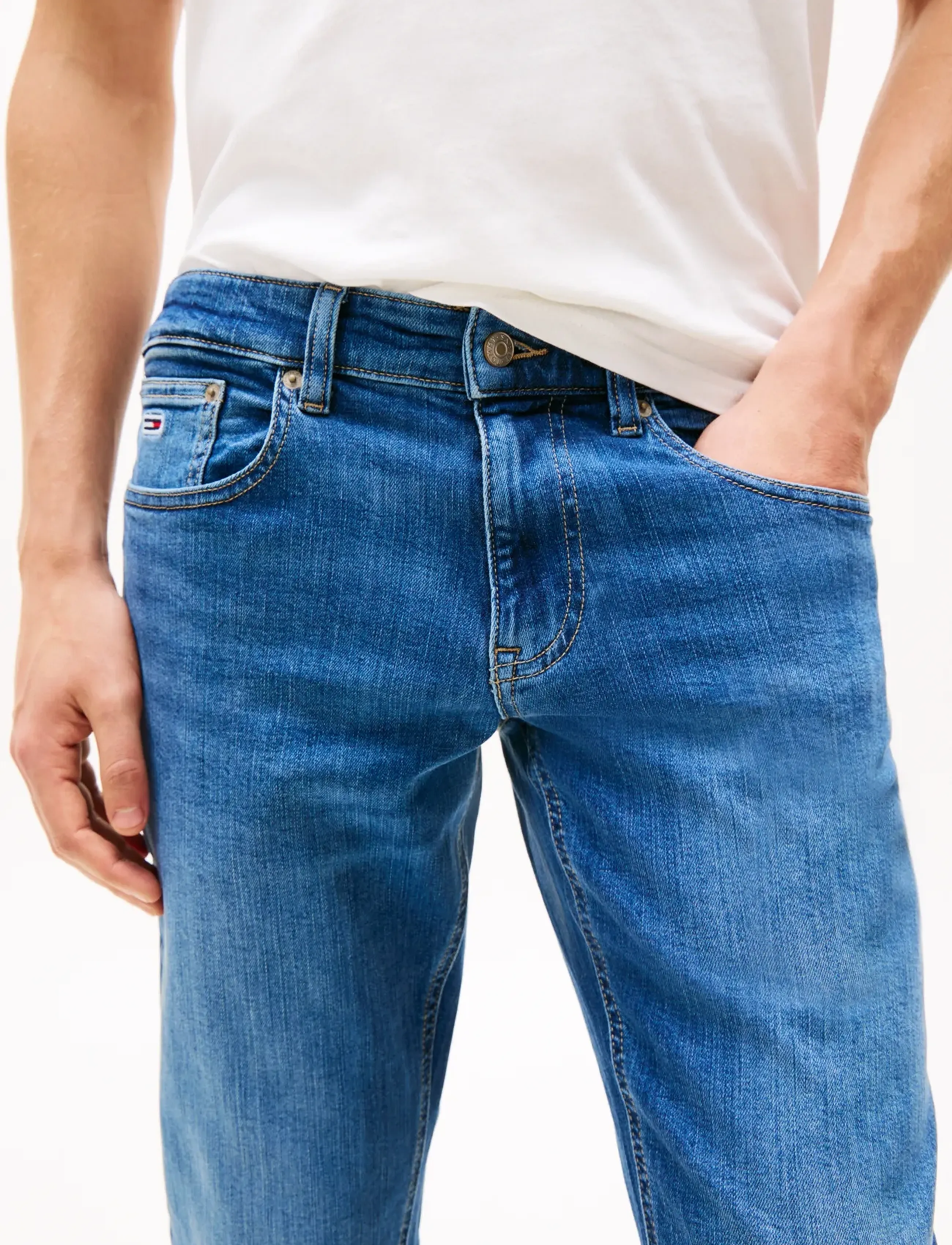 Tommy Jeans - SCANTON SLIM DH0235 - kitsad teksad - denim medium - 5