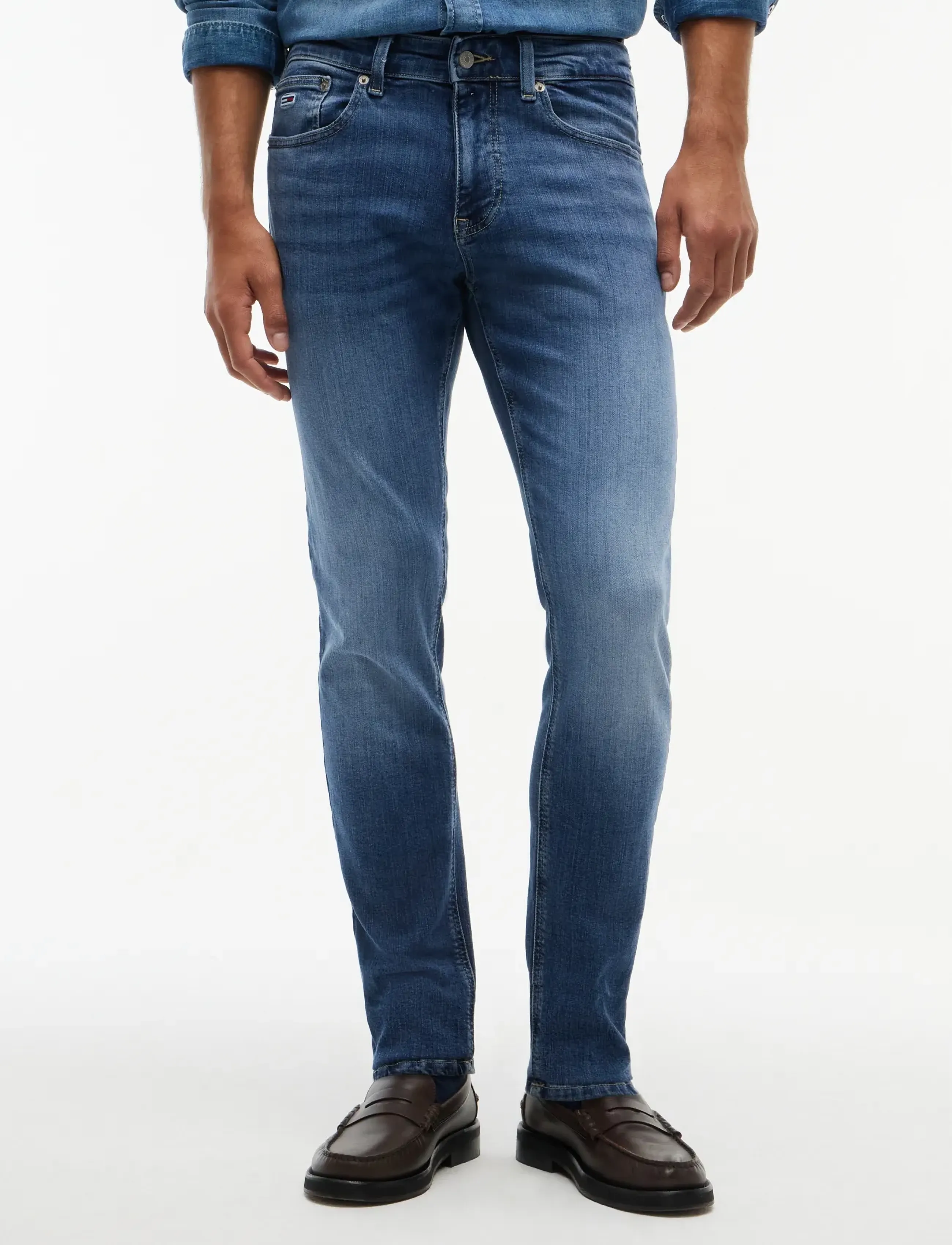 Tommy Jeans AUSTIN SLIM TPRD DH0235 - Tommy Hilfiger - DENIM MEDIUM / blue