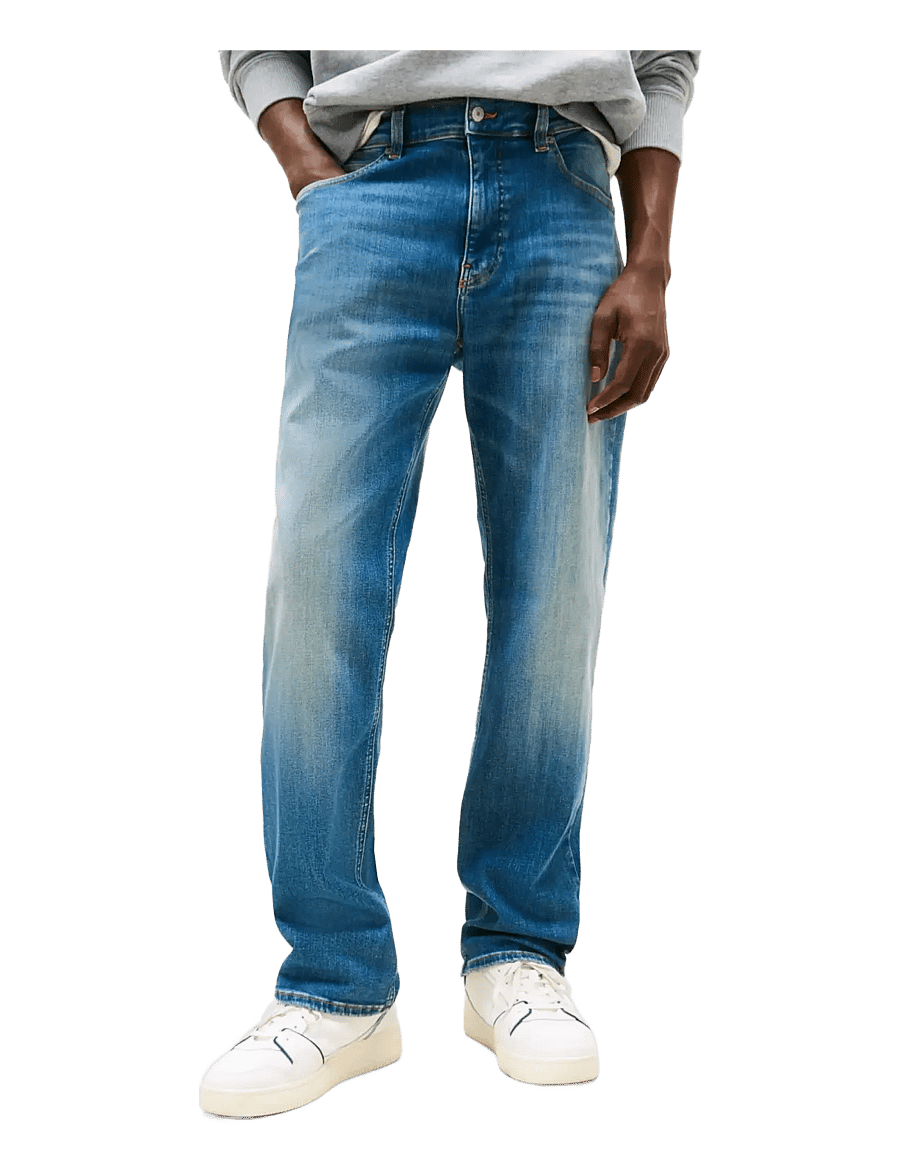 Tommy Jeans - RYAN SLIM STR CI1266 - kitsad teksad - denim mid blue grey - 1