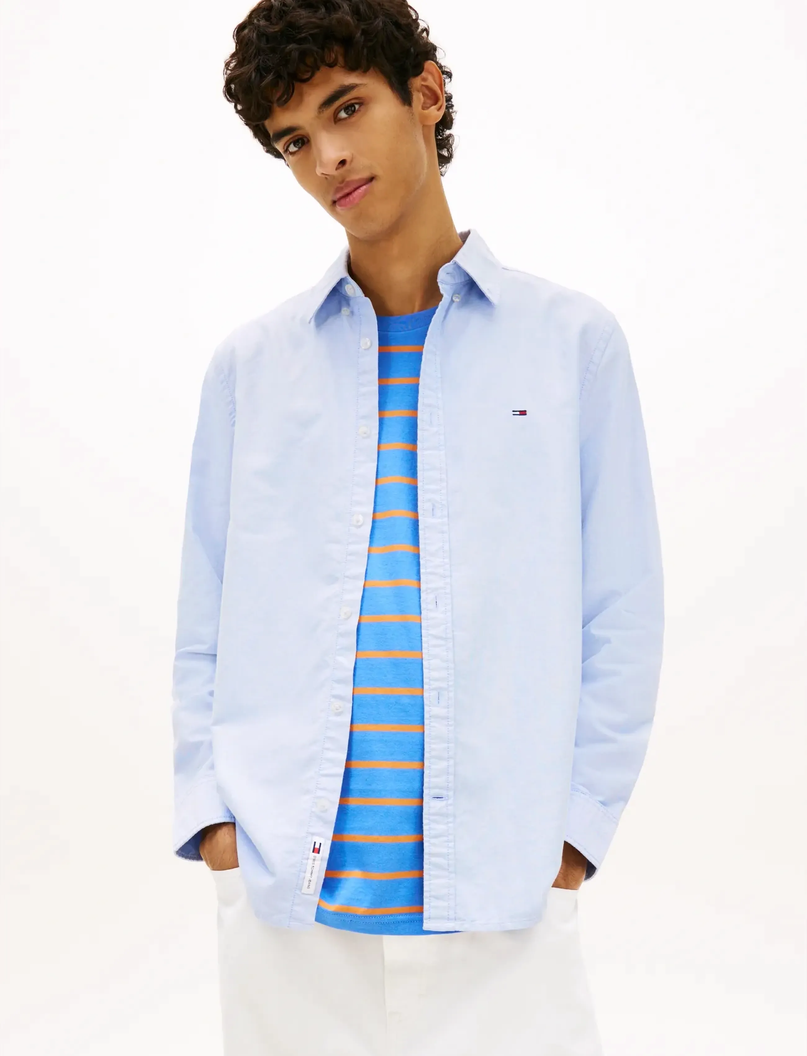 Tommy Jeans TJM REG OXFORD SHIRT EXT - Skjorter - BLUE TWILIGHT / blue