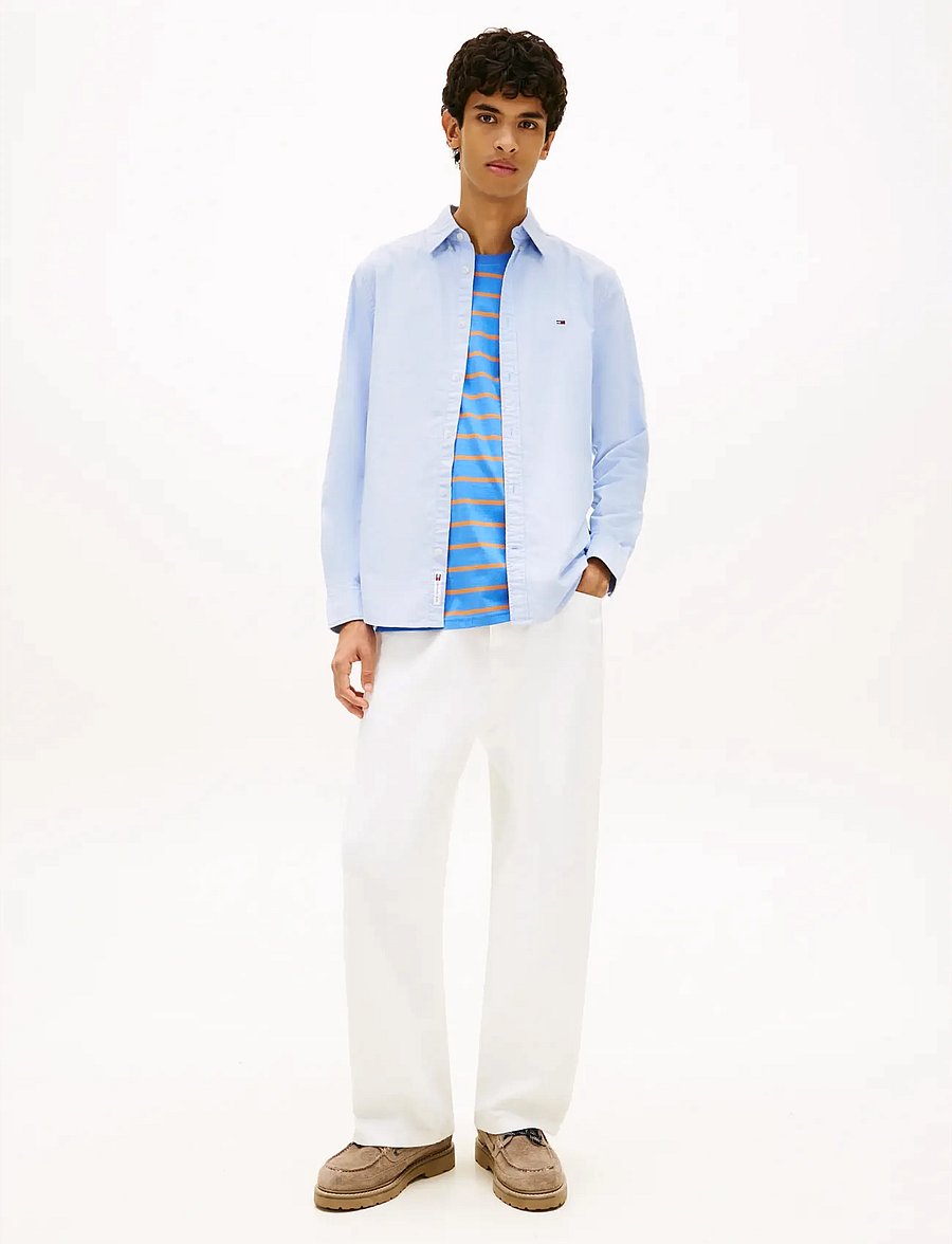 Tommy Jeans - TJM REG OXFORD SHIRT EXT - oxfordi särgid - blue twilight - 3