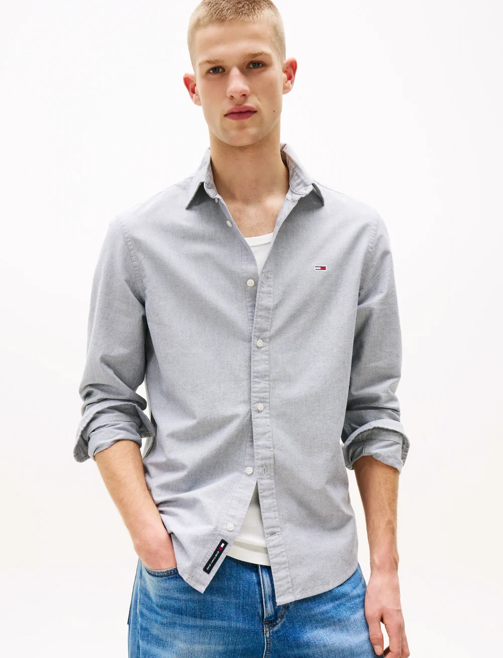 Tommy Jeans - TJM REG OXFORD SHIRT EXT - oxford-hemden - dark night navy - 0