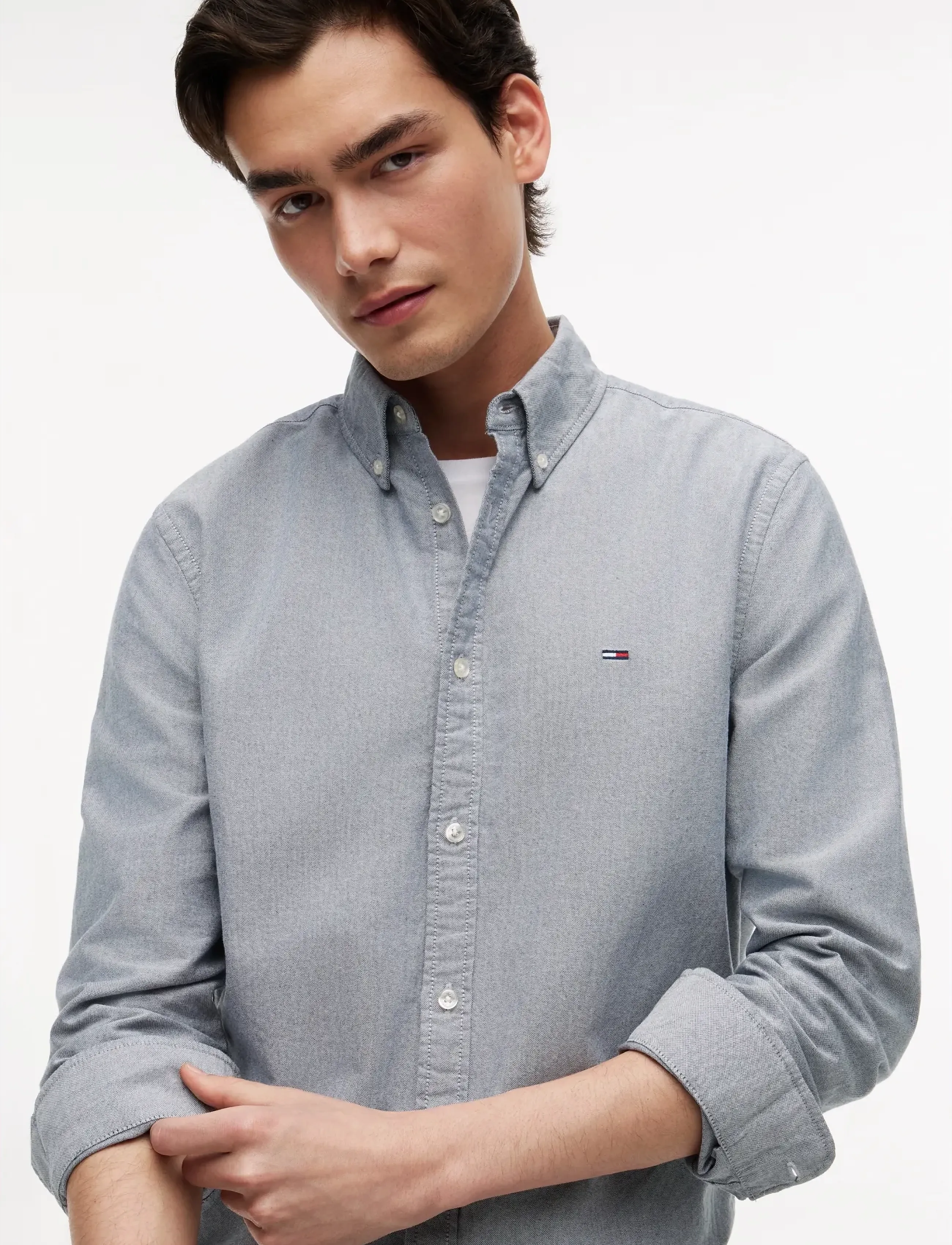 Tommy Jeans - TJM REG OXFORD SHIRT EXT - oxford skjorter - dark night navy - 4