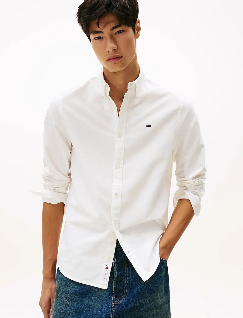 Tommy Jeans - TJM REG OXFORD SHIRT EXT - oxford-hemden - ecru - 0