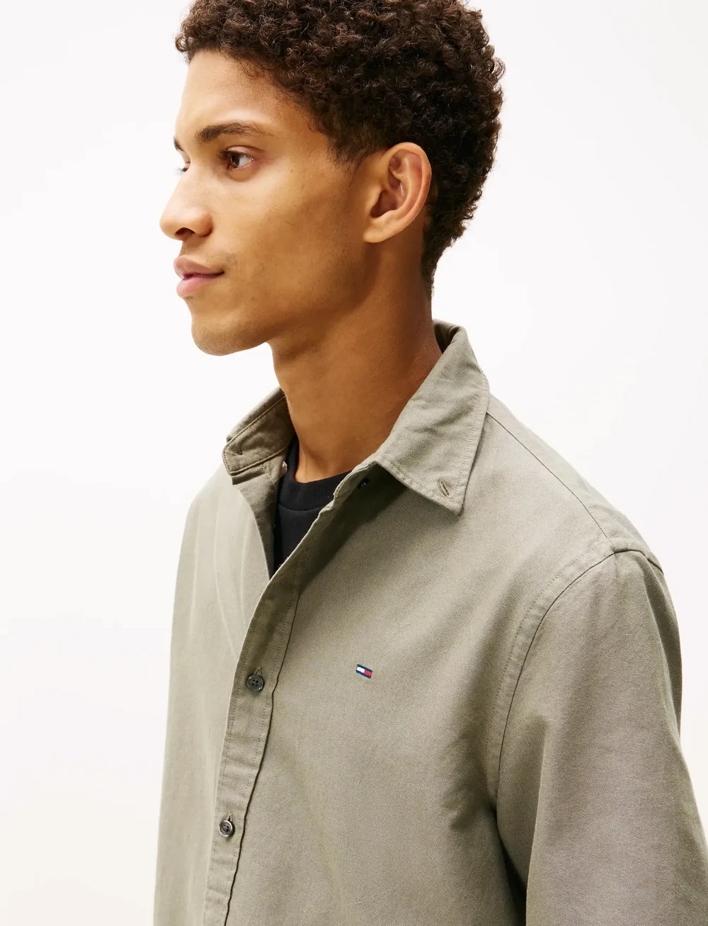 Tommy Jeans - TJM REG OXFORD SHIRT EXT - oxford-hemden - pewter green - 5