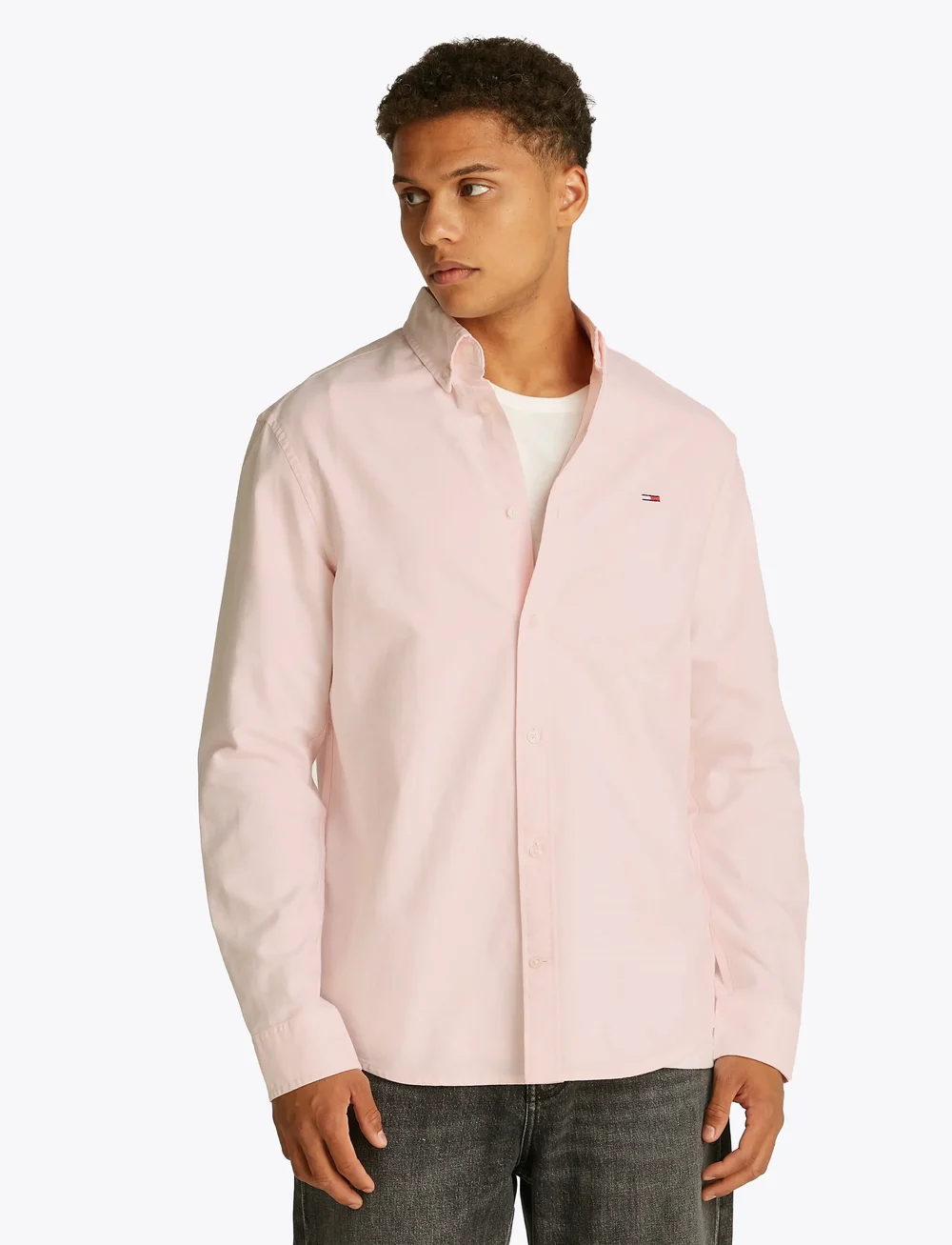 Tommy Jeans - TJM REG OXFORD SHIRT EXT - oxford shirts - precious pink - 0