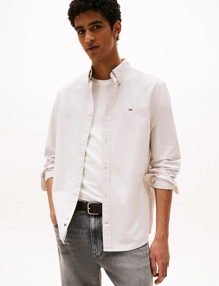 Tommy Jeans - TJM REG OXFORD SHIRT EXT - oxford-hemden - silt - 0