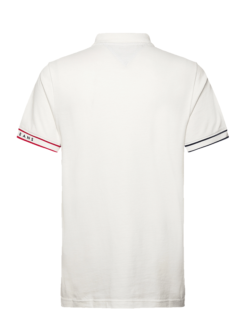 Tommy Jeans - TJM SLIM FLAG CUFF POLO EXT - ecru - 2