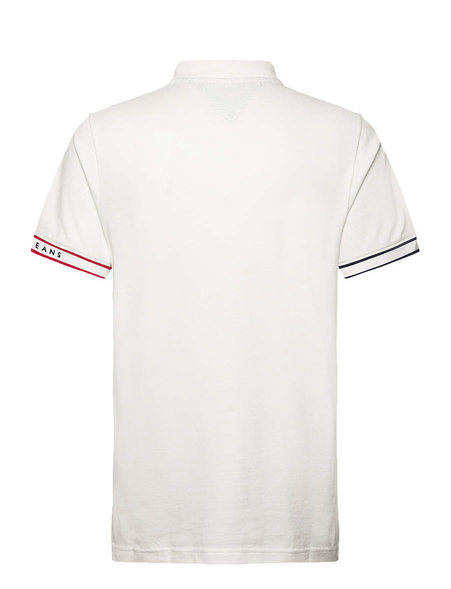 Tommy Jeans - TJM SLIM FLAG CUFF POLO EXT - ecru - 2