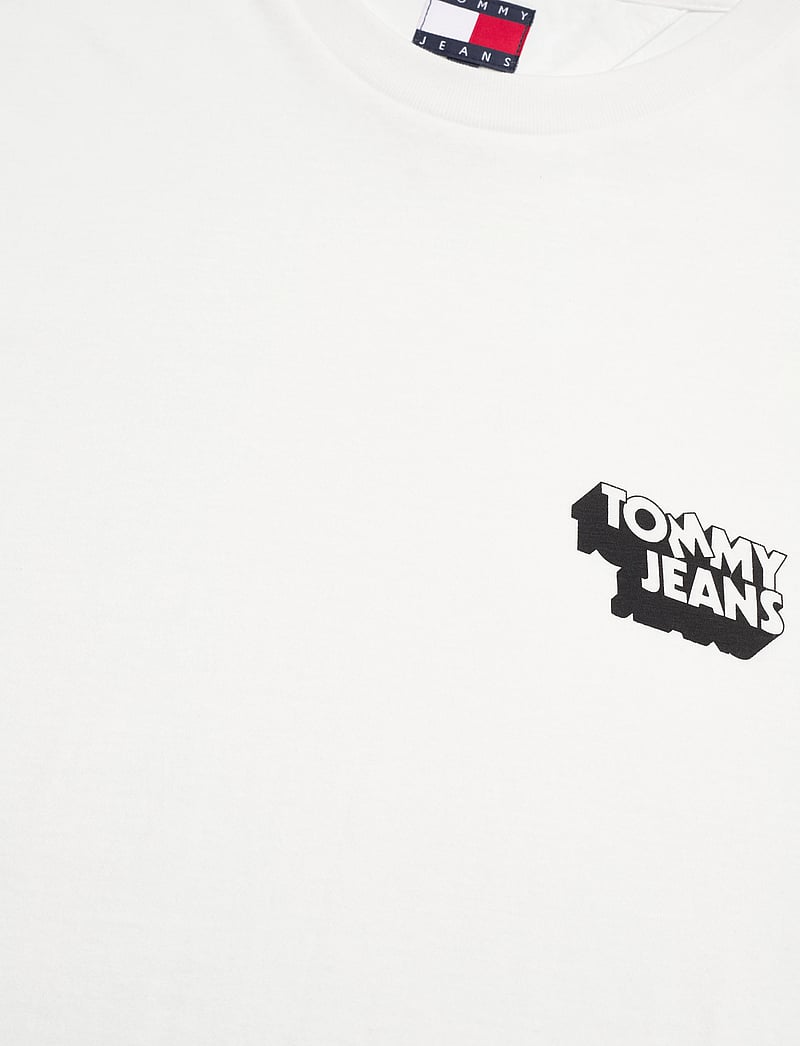 Tommy Jeans - TJM SLIM STACK LOGO TEE EXT - kortærmede t-shirts - ecru - 5
