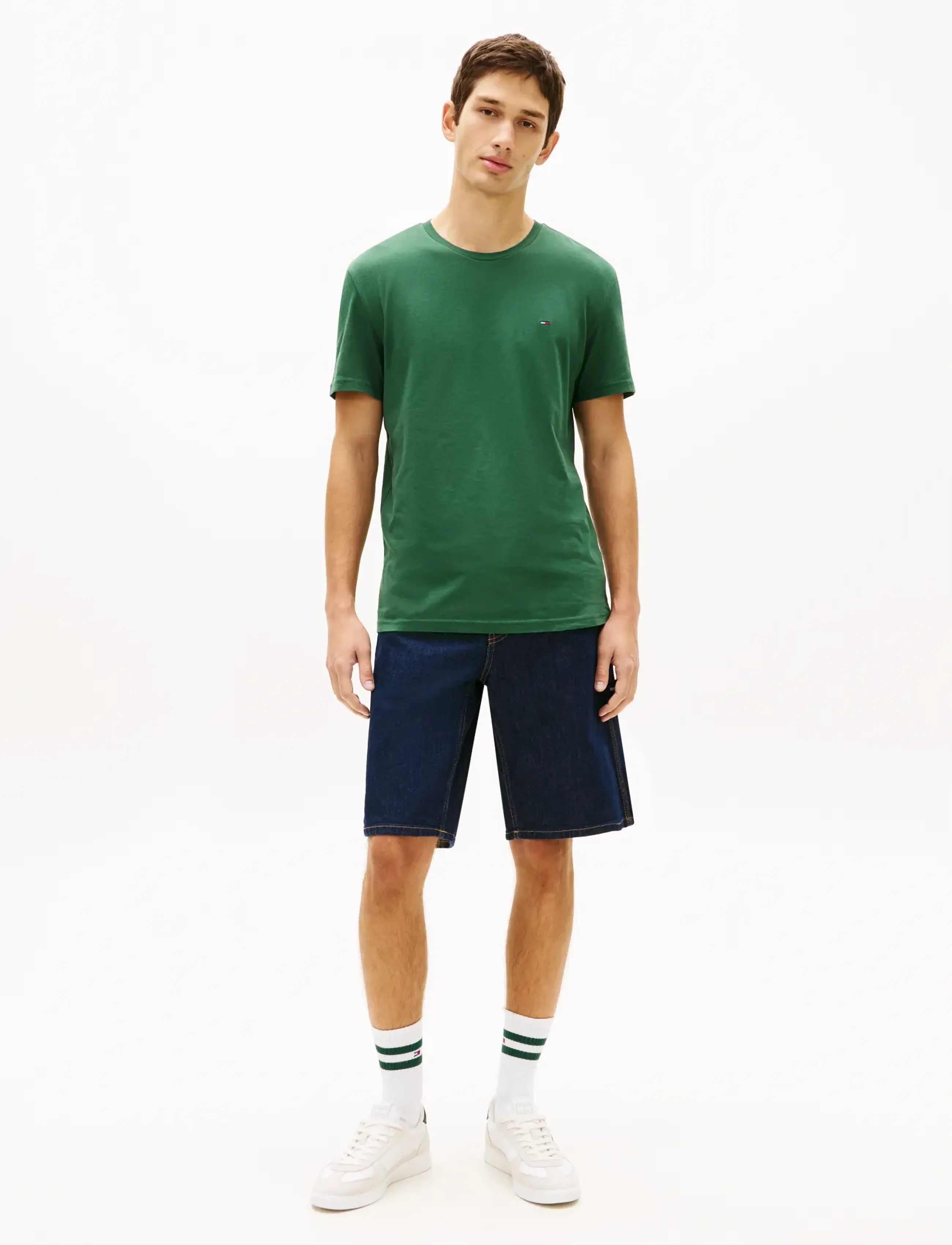Tommy Jeans - TJM XSLIM 3PACK TEE EXT - multipack t-shirts - grey htr shdw pine limestone dust - 3