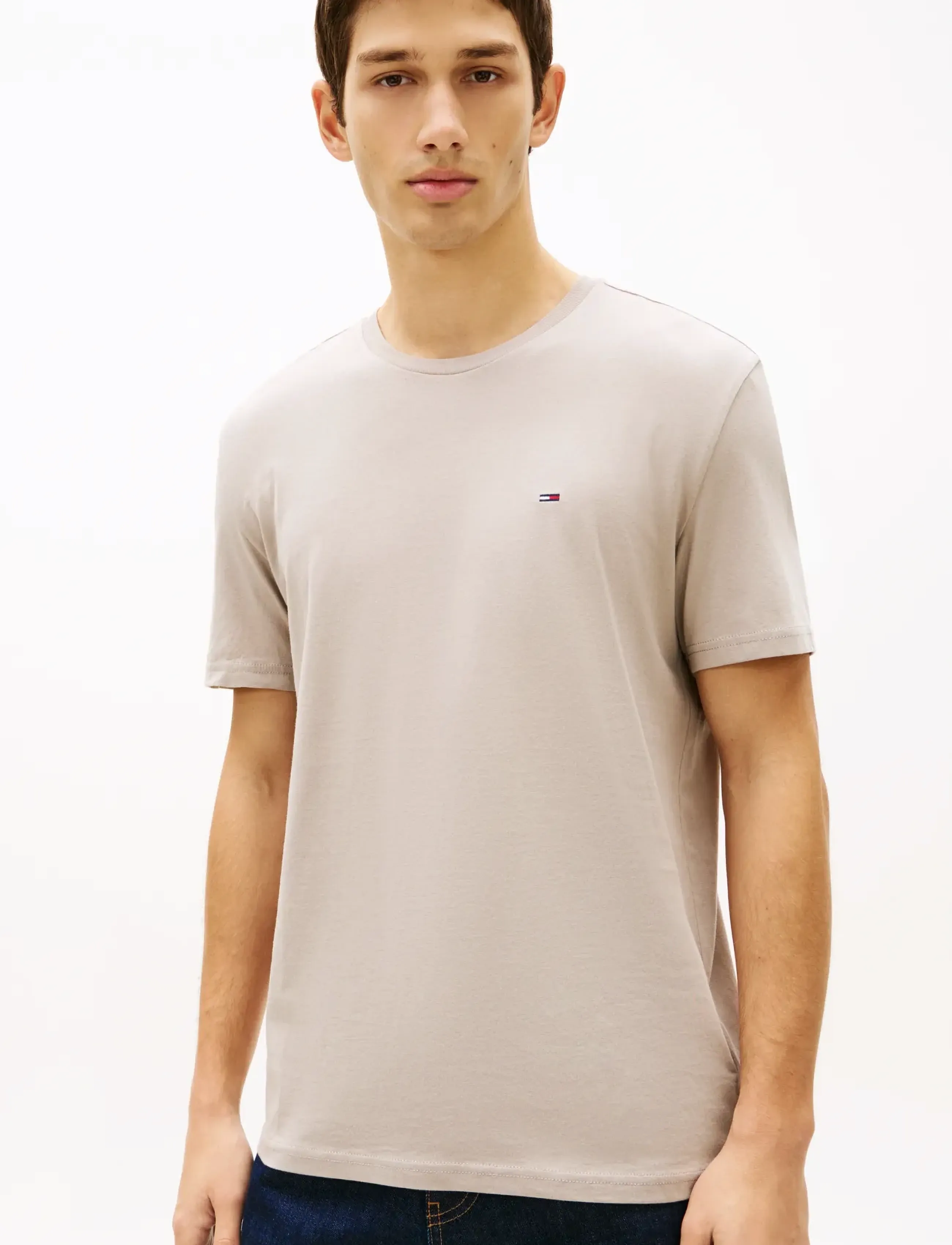 Tommy Jeans - TJM XSLIM 3PACK TEE EXT - multipack t-shirts - grey htr shdw pine limestone dust - 5