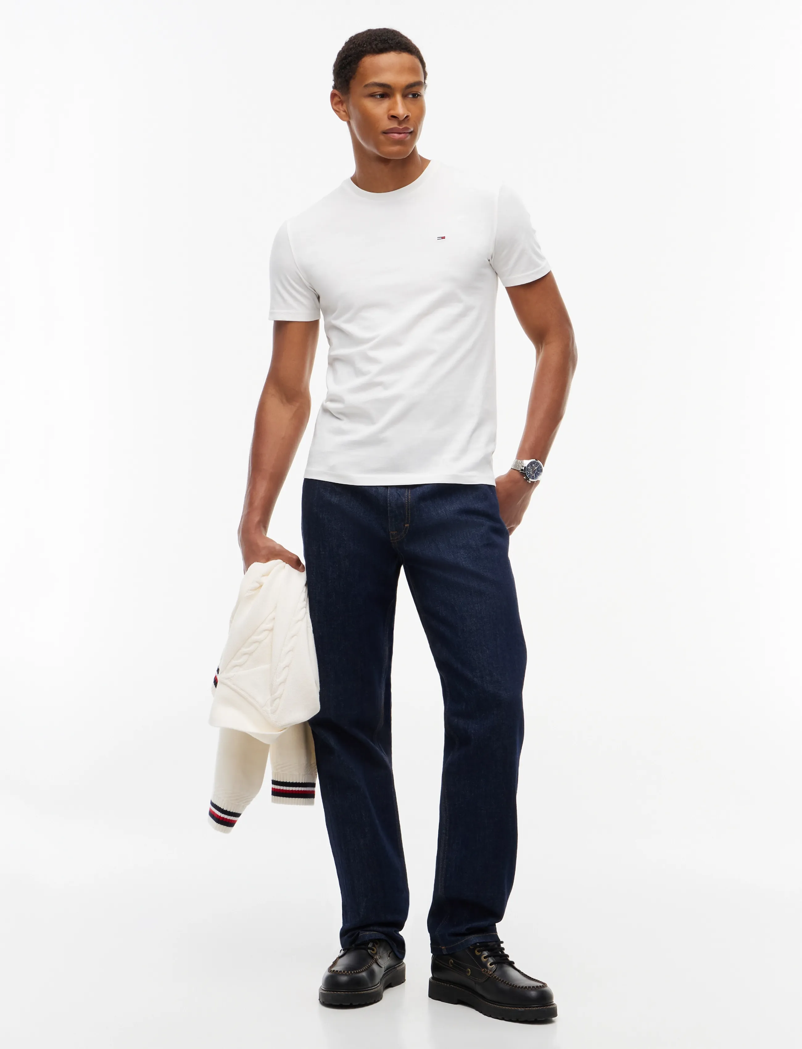 TOMMY JEANS Tjm Xslim 3 Pack Tee Ext t-shirts - bas herr – bild 5