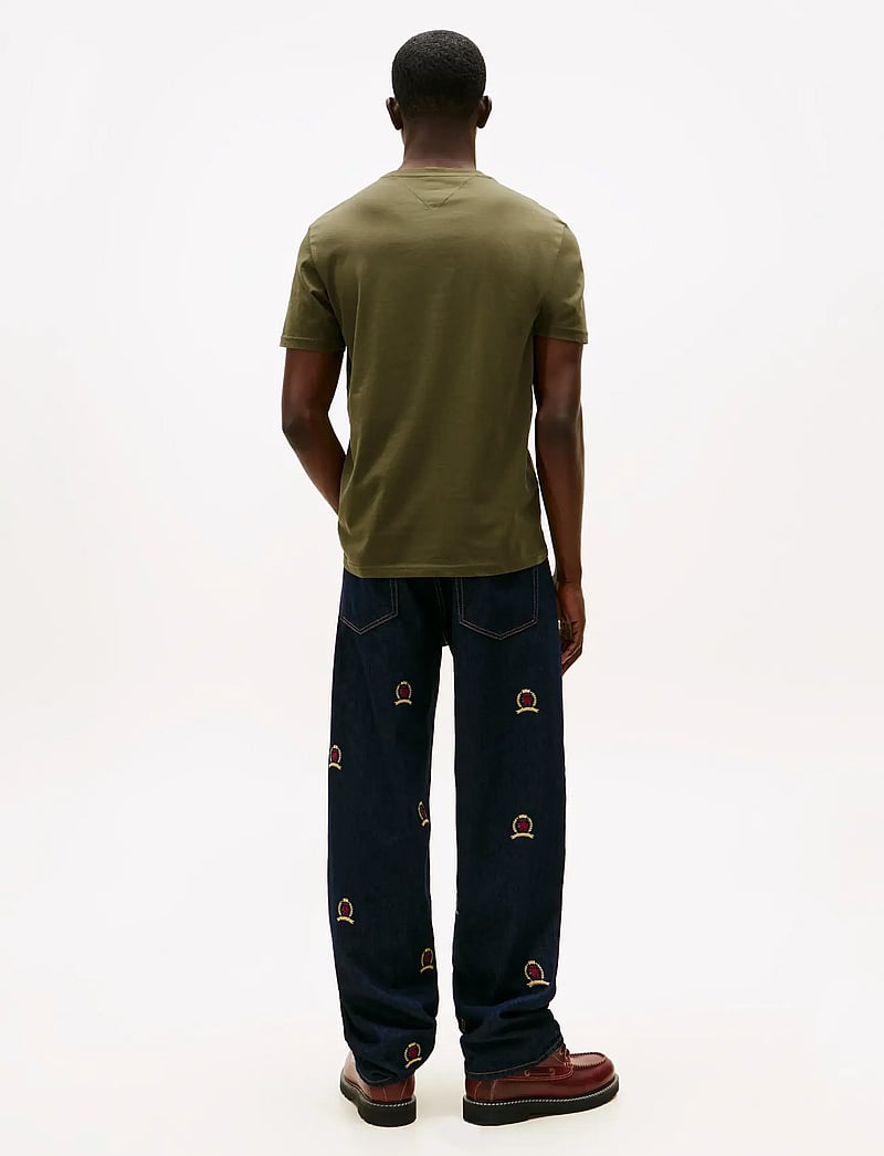 Tommy Jeans - TJM XSLIM 3PACK TEE EXT - t-särkide multipakk - black dark greenery ecru - 4