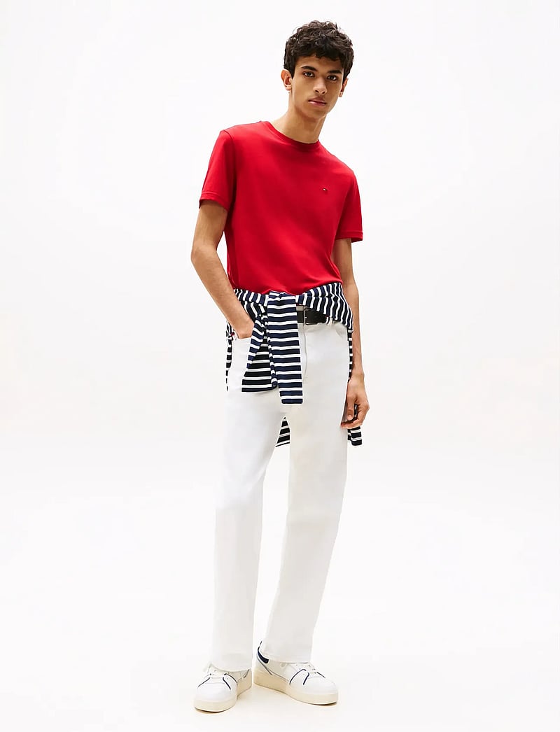 Tommy Jeans - TJM XSLIM 3PACK TEE EXT - t-särkide multipakk - ecru dark night navy red alert - 4
