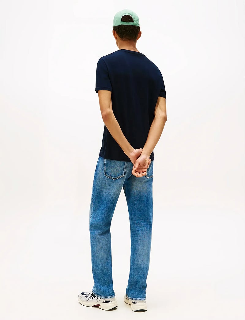 Tommy Jeans - TJM XSLIM 3 PACK TEE - t-shirts à manches courtes - black dark night navy ecru - 2