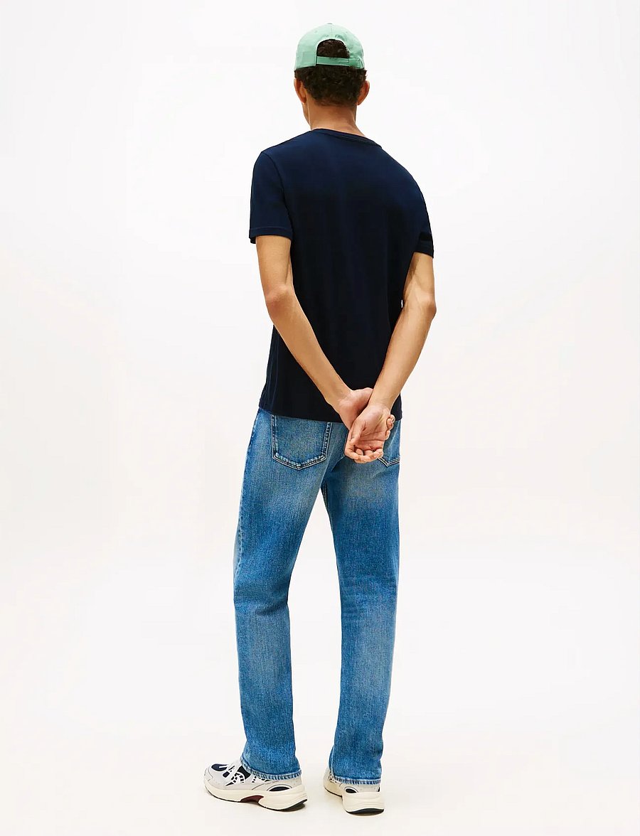 Tommy Jeans - TJM XSLIM 3 PACK TEE EXT - t-shirts im multipack - black / dark night navy / ecru - 2