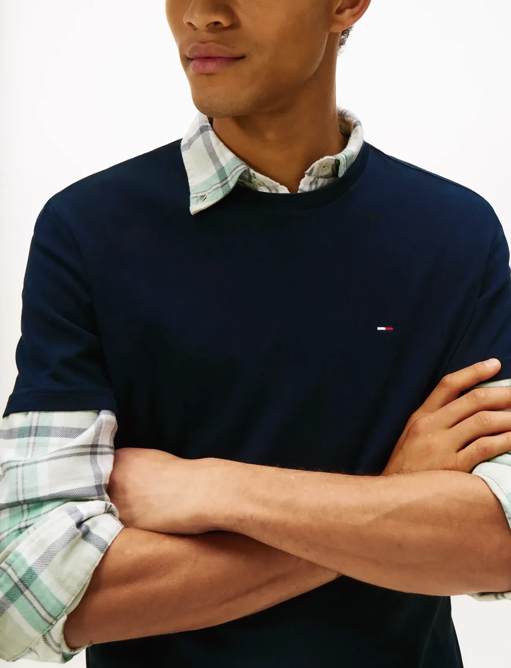 Tommy Jeans - TJM XSLIM 3PACK TEE EXT - kurzärmelig - black dark night navy ecru - 2