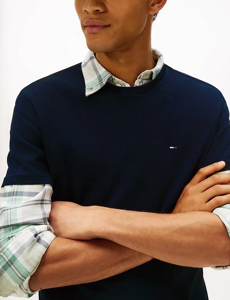 Tommy Jeans - TJM XSLIM 3 PACK TEE - t-shirts à manches courtes - black dark night navy ecru - 4