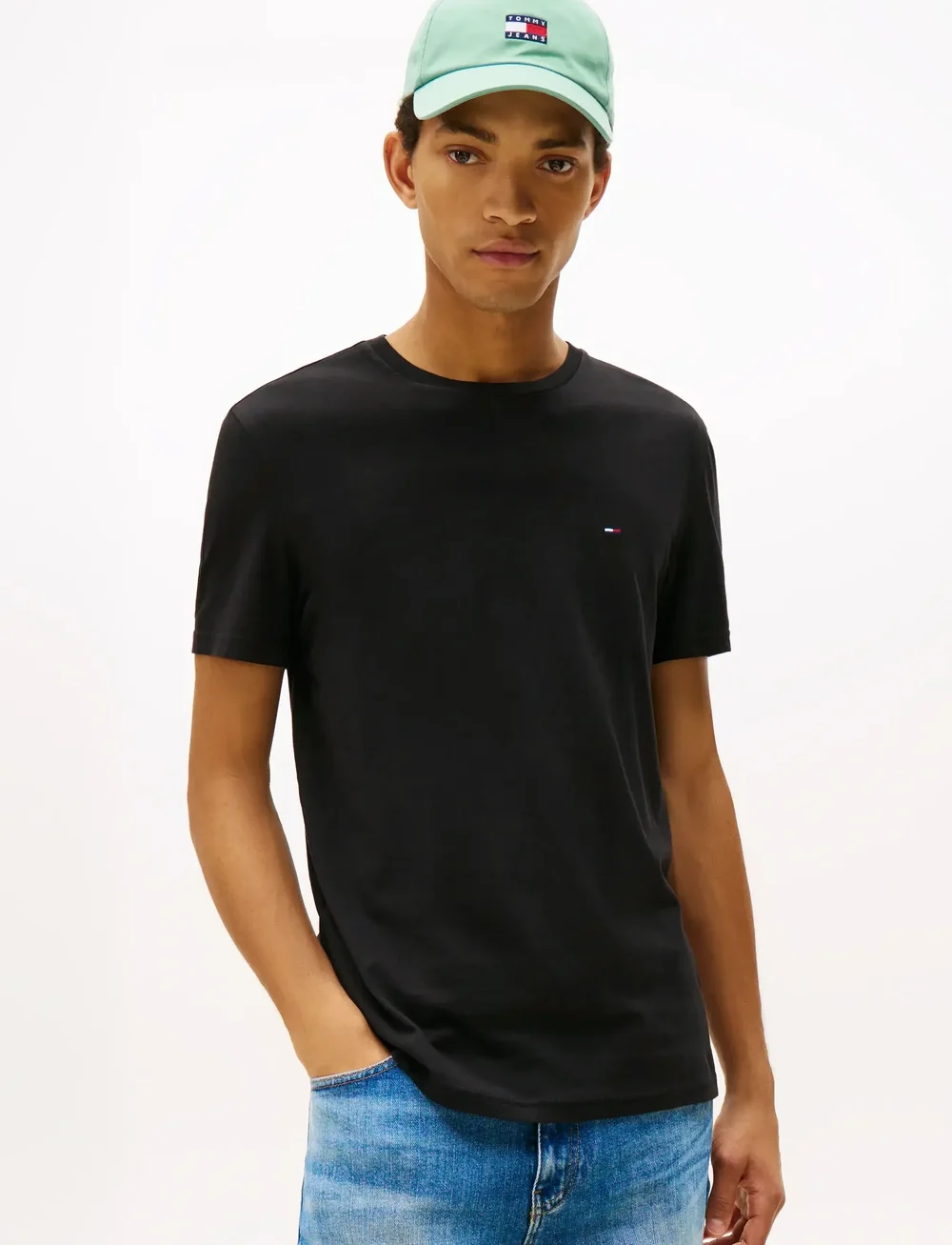 Tommy Jeans - TJM XSLIM 3PACK TEE EXT - kurzärmelig - black dark night navy ecru - 4