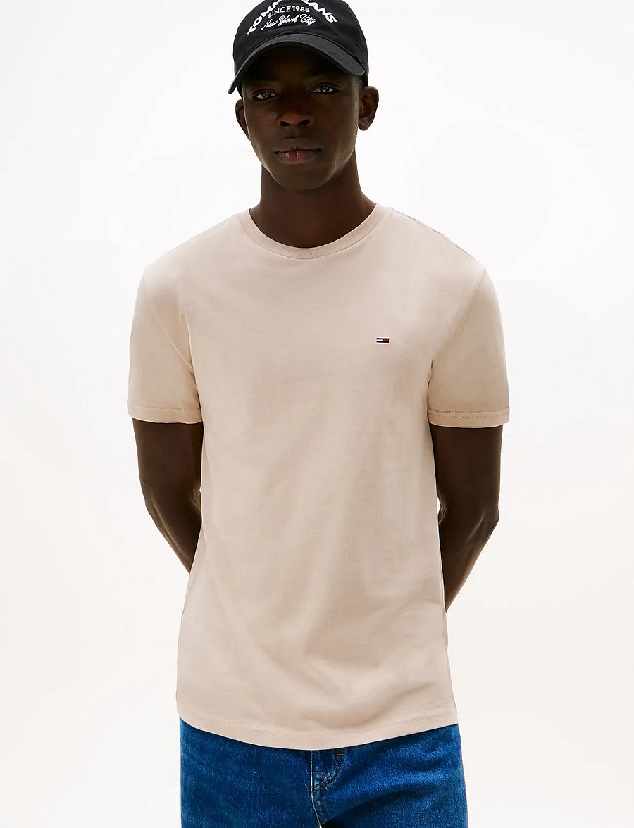 Tommy Jeans - TJM XSLIM 3PACK TEE EXT - t-särkide multipakk - black gulf sand ecru - 2