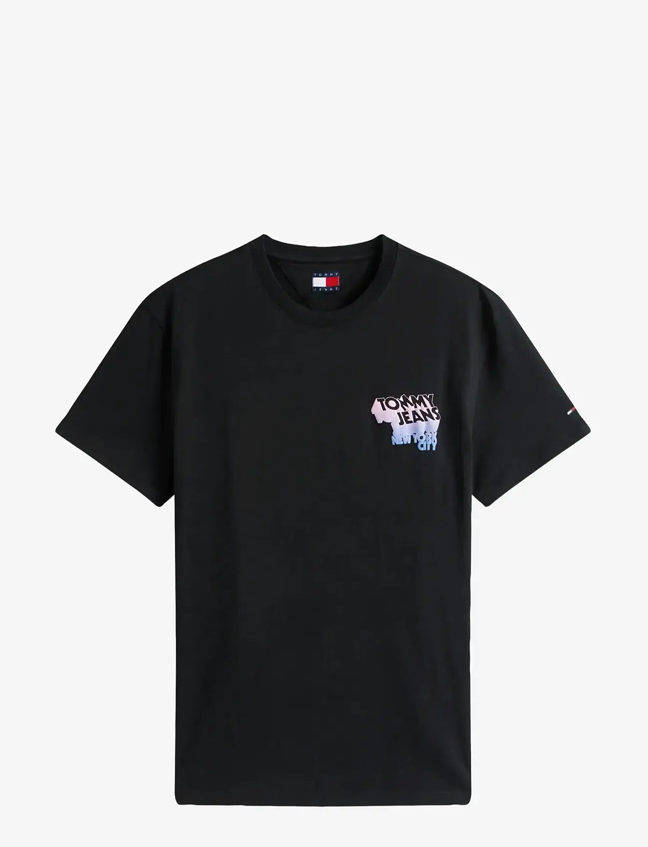 Tommy Jeans - TJM REG STACK BACKPRINT TEE EXT - kortærmede t-shirts - black - 1