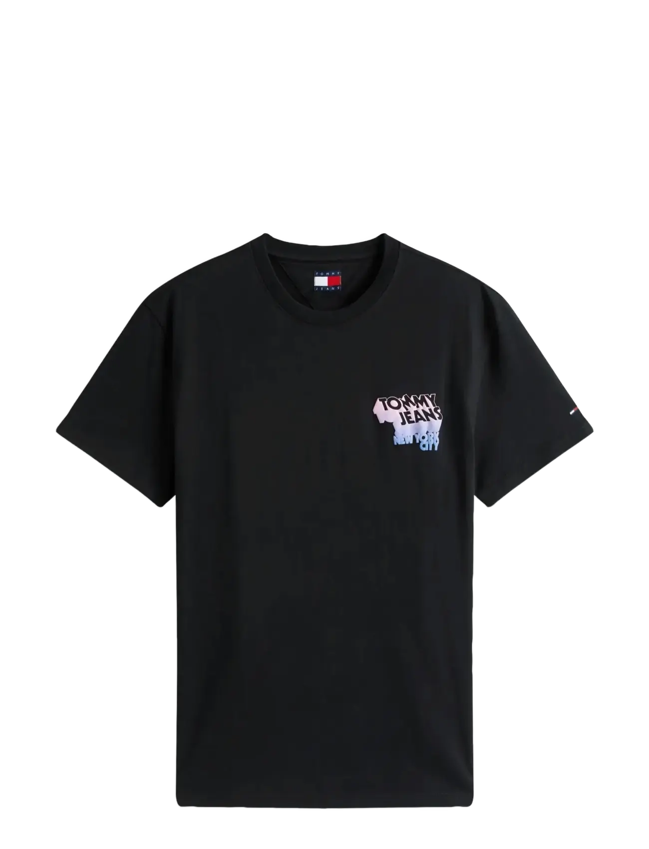 TJM REG STACK BACKPRINT TEE EXT - BLACK