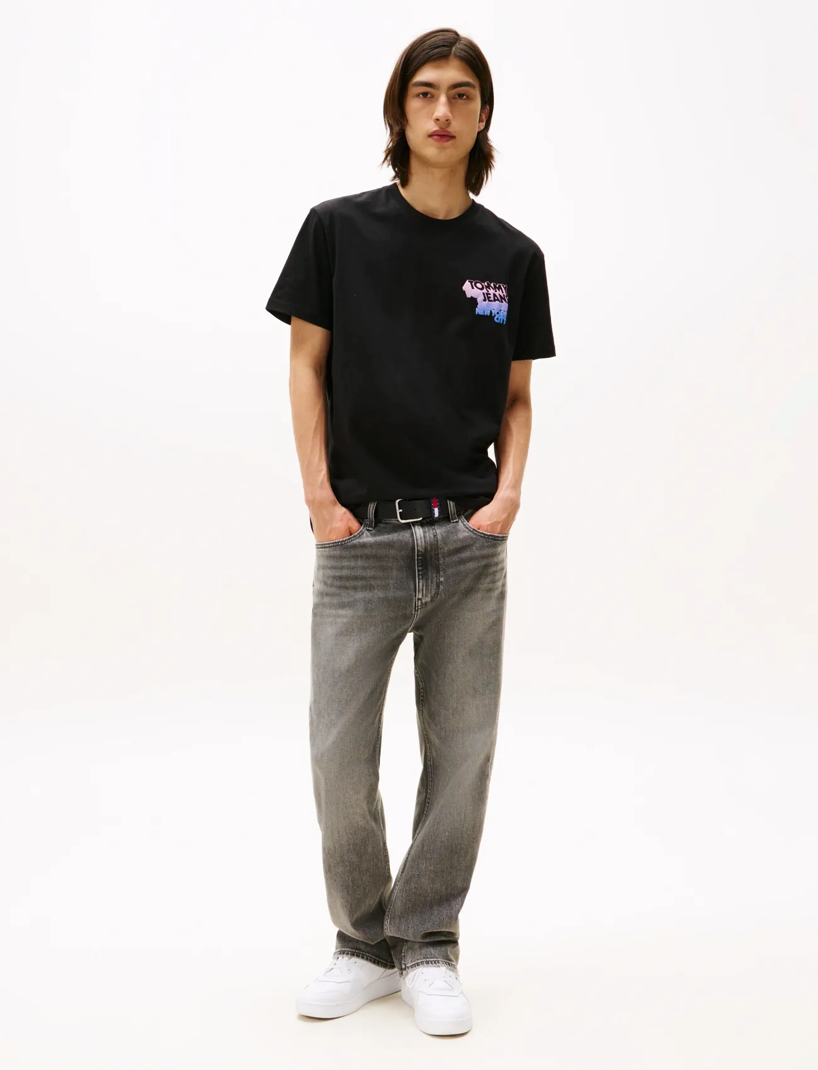 Tommy Jeans - TJM REG STACK BACKPRINT TEE EXT - die niedrigsten preise - black - 2
