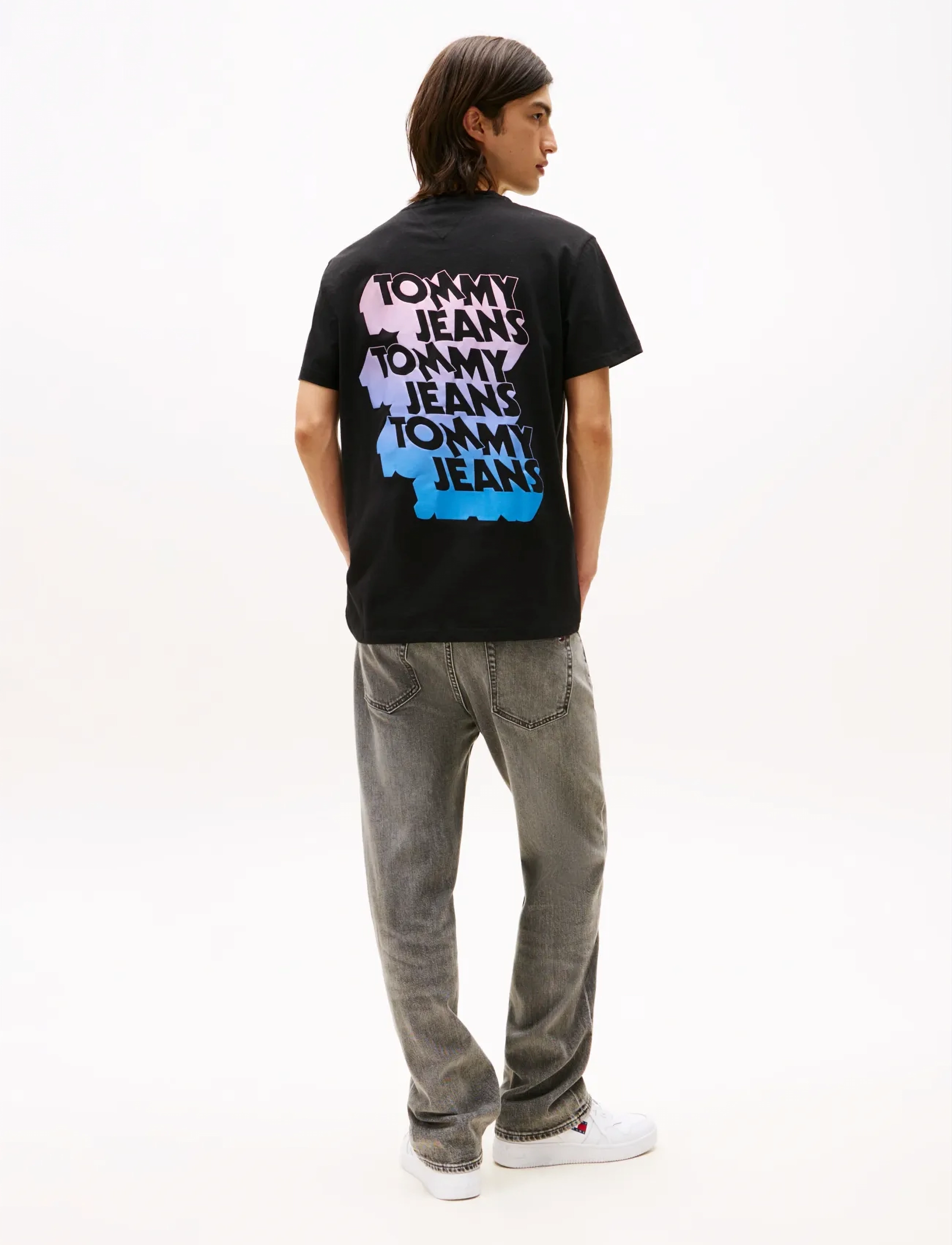Tommy Jeans - TJM REG STACK BACKPRINT TEE EXT - die niedrigsten preise - black - 3
