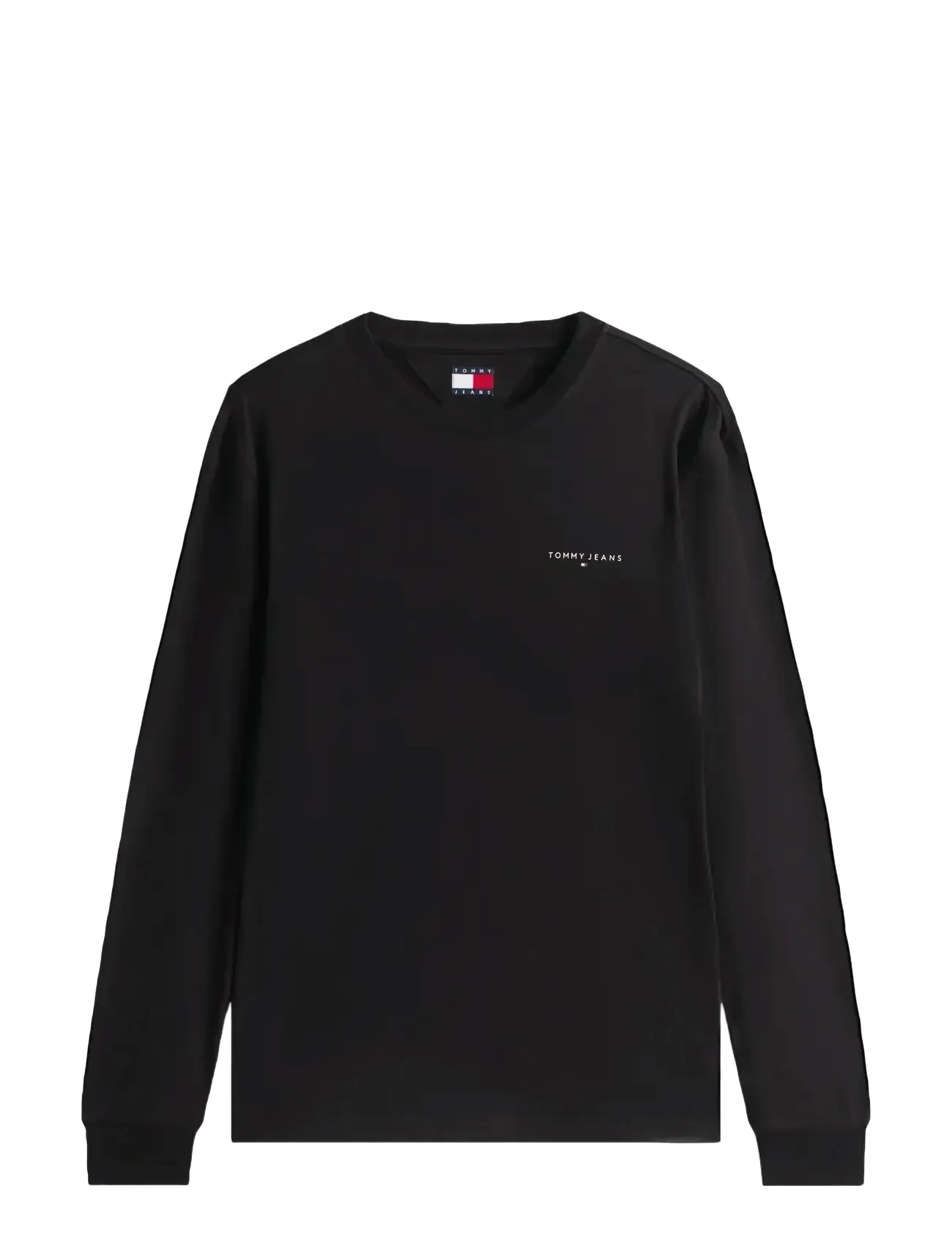 Tommy Jeans - TJM SLIM CHEST LINEAR LS TEE EXT - langärmelige t-shirts - black - 2