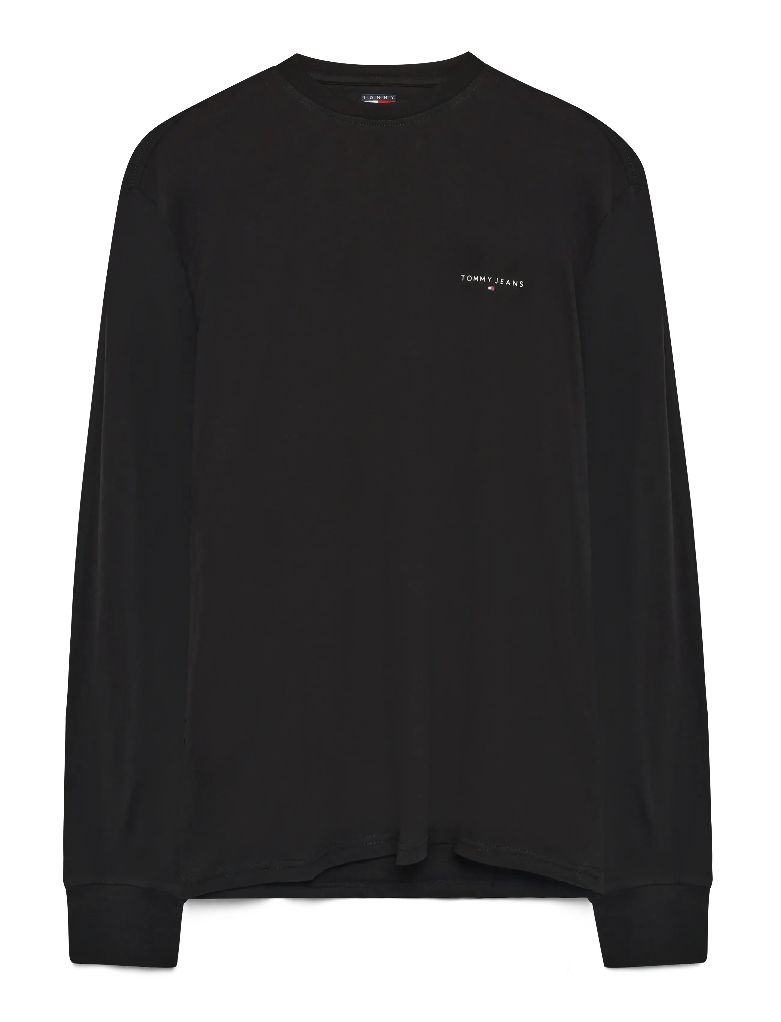 Tommy Jeans - TJM SLIM CHEST LINEAR LS TEE EXT - langærmede t-shirts - black - 1