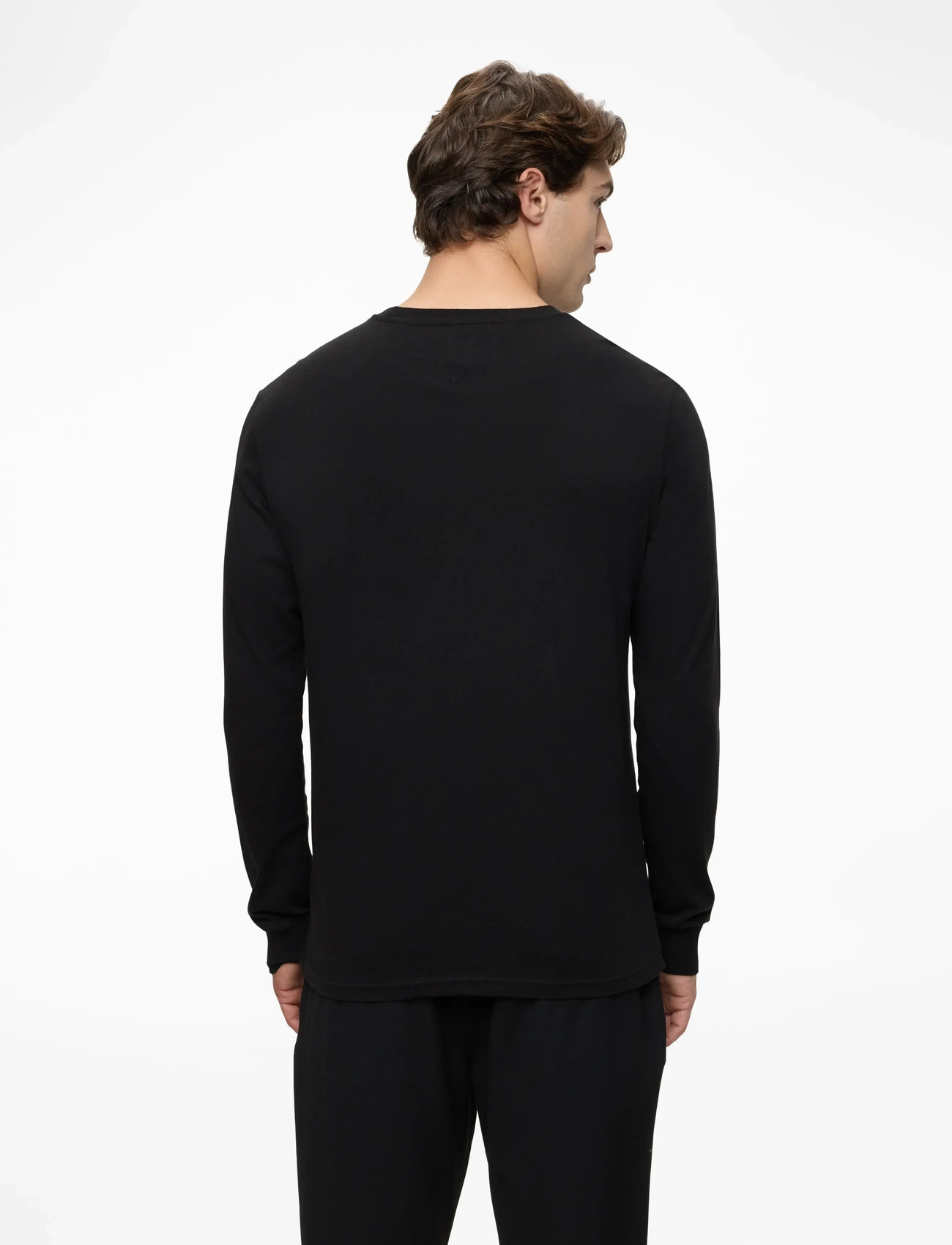 Tommy Jeans - TJM SLIM CHEST LINEAR LS TEE EXT - marškinėliai ilgomis rankovėmis - black - 4
