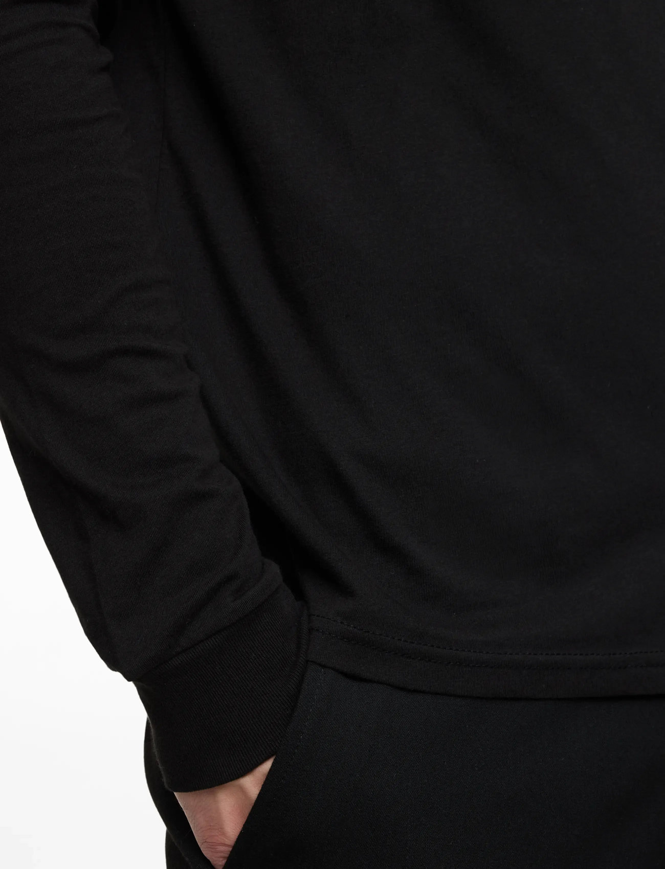Tommy Jeans - TJM SLIM CHEST LINEAR LS TEE EXT - marškinėliai ilgomis rankovėmis - black - 5