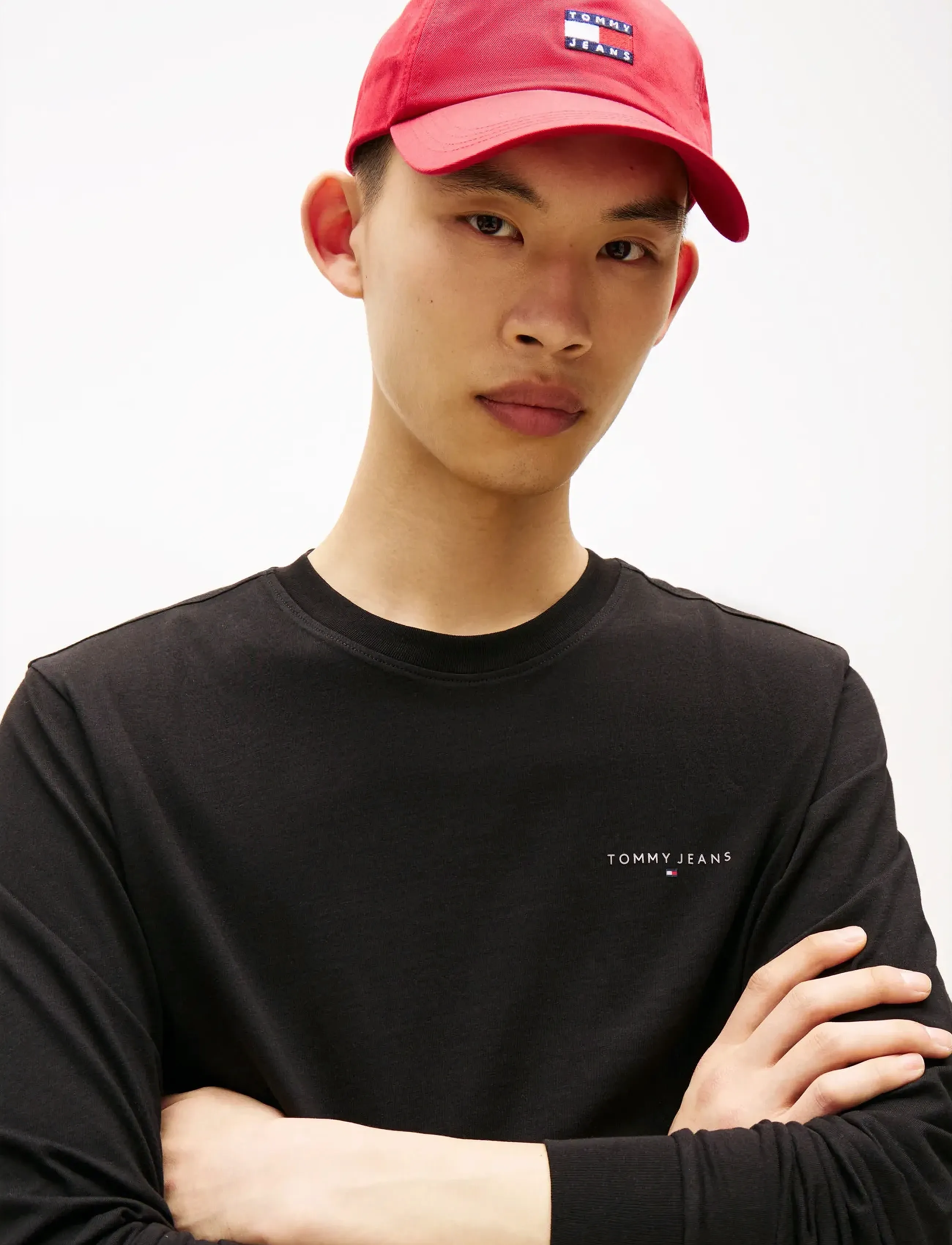 TOMMY JEANS Tjm Slim Chest Linear Ls Tee Ext långärmade t-shirts herr – bild 5