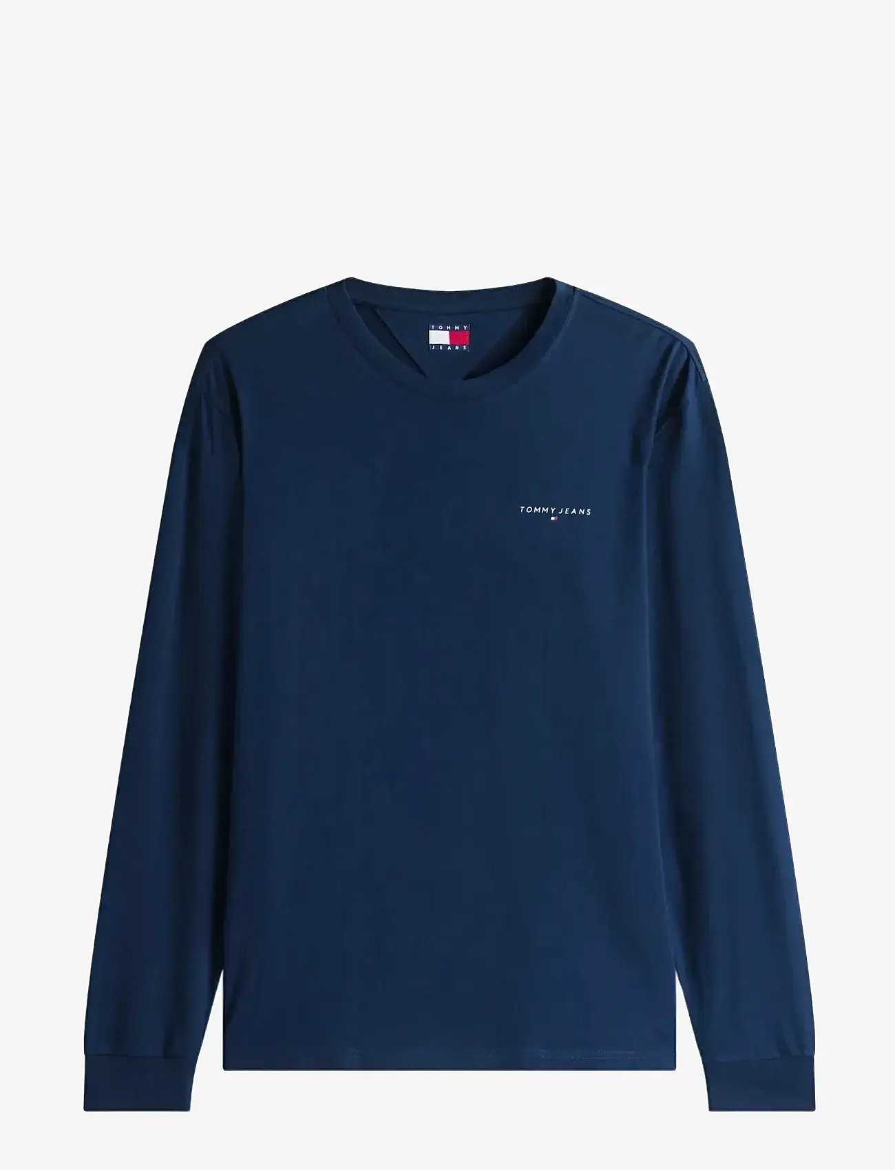 Tommy Jeans - TJM SLIM CHEST LINEAR LS TEE EXT - efterårstøj - dark night navy - 0