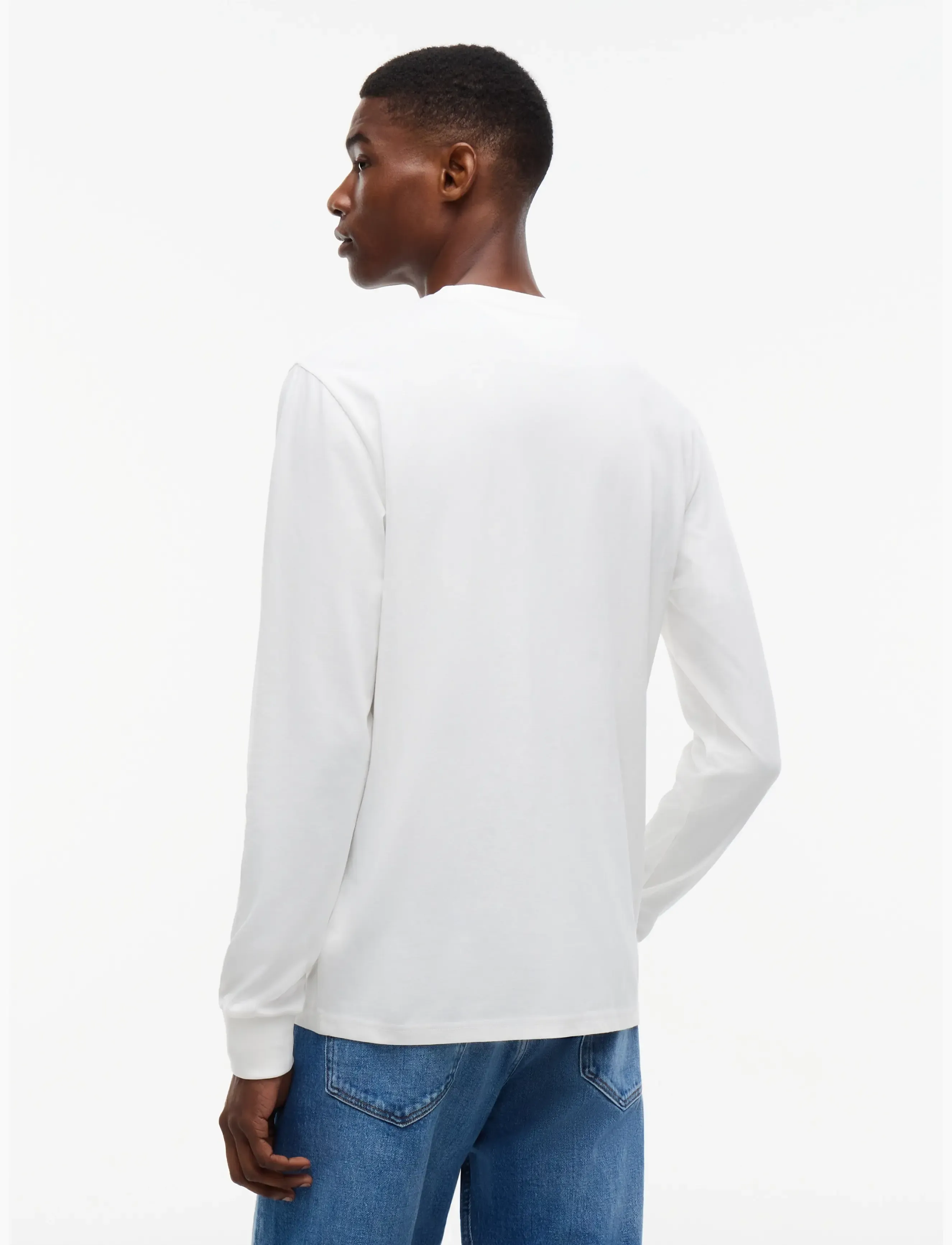 TOMMY JEANS Tjm Slim Chest Linear Ls Tee Ext långärmade t-shirts herr – bild 2