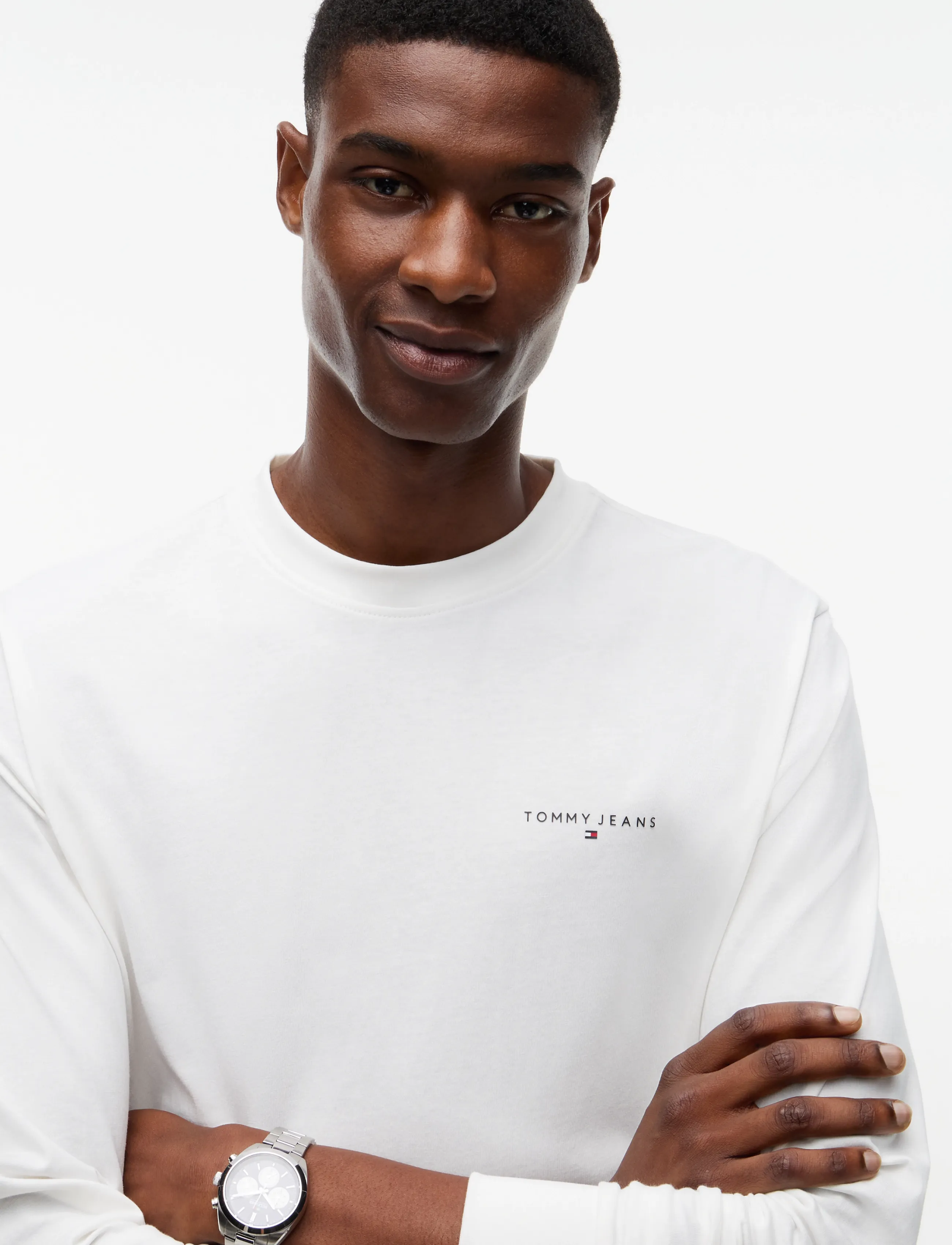 TOMMY JEANS Tjm Slim Chest Linear Ls Tee Ext långärmade t-shirts herr – bild 3