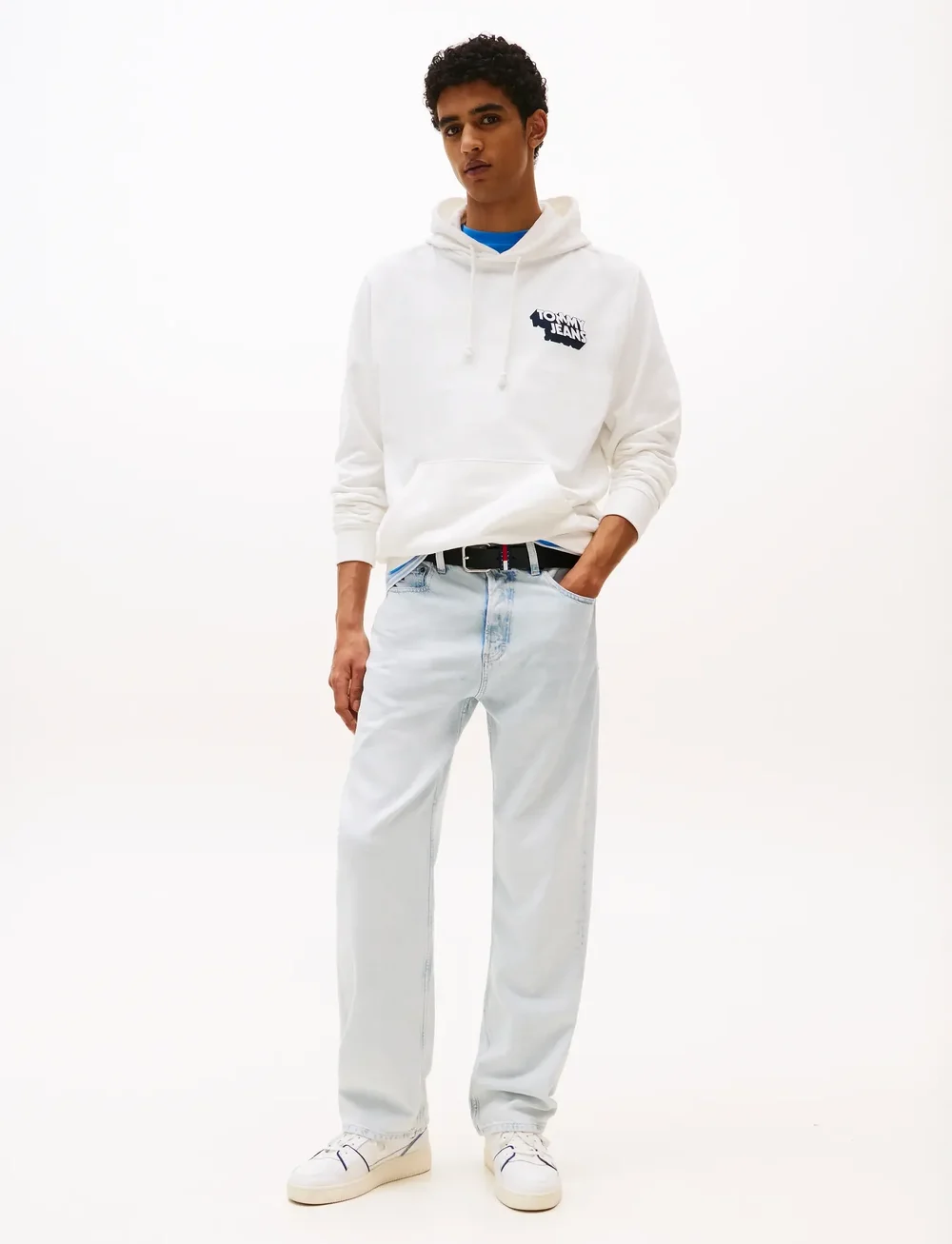 Tommy Jeans - TJM STACK BACK LOGO HOODIE EXT - kapuutsiga dressipluusid - ecru - 2