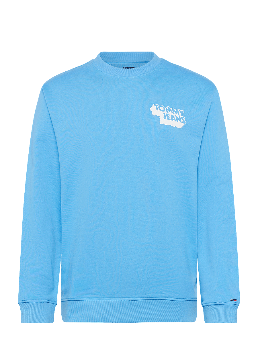 Tommy Jeans - TJM REG STACK CREW EXT - rund hals - copenhagen blue - 1