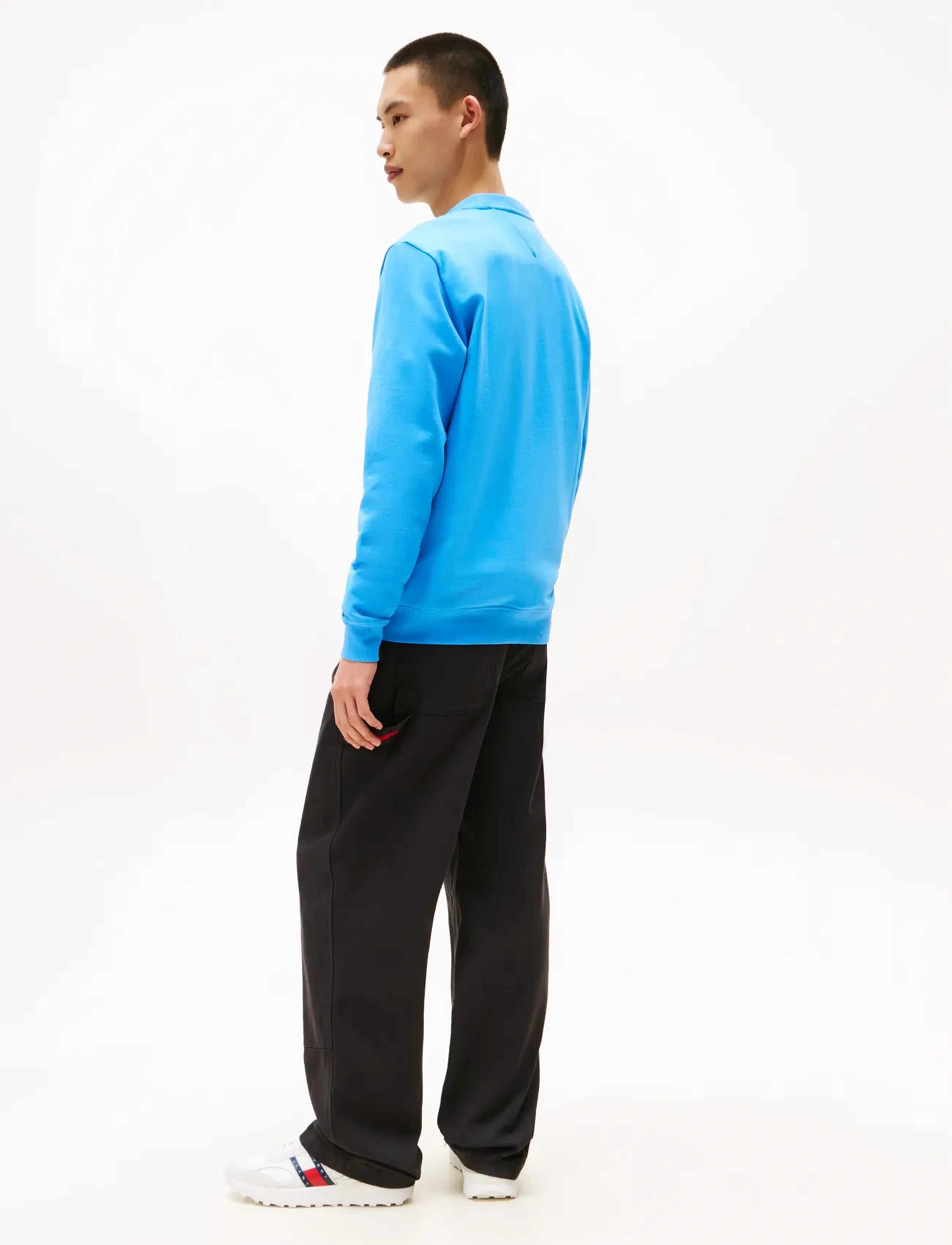 Tommy Jeans - TJM REG STACK CREW EXT - sweatshirts - copenhagen blue - 4