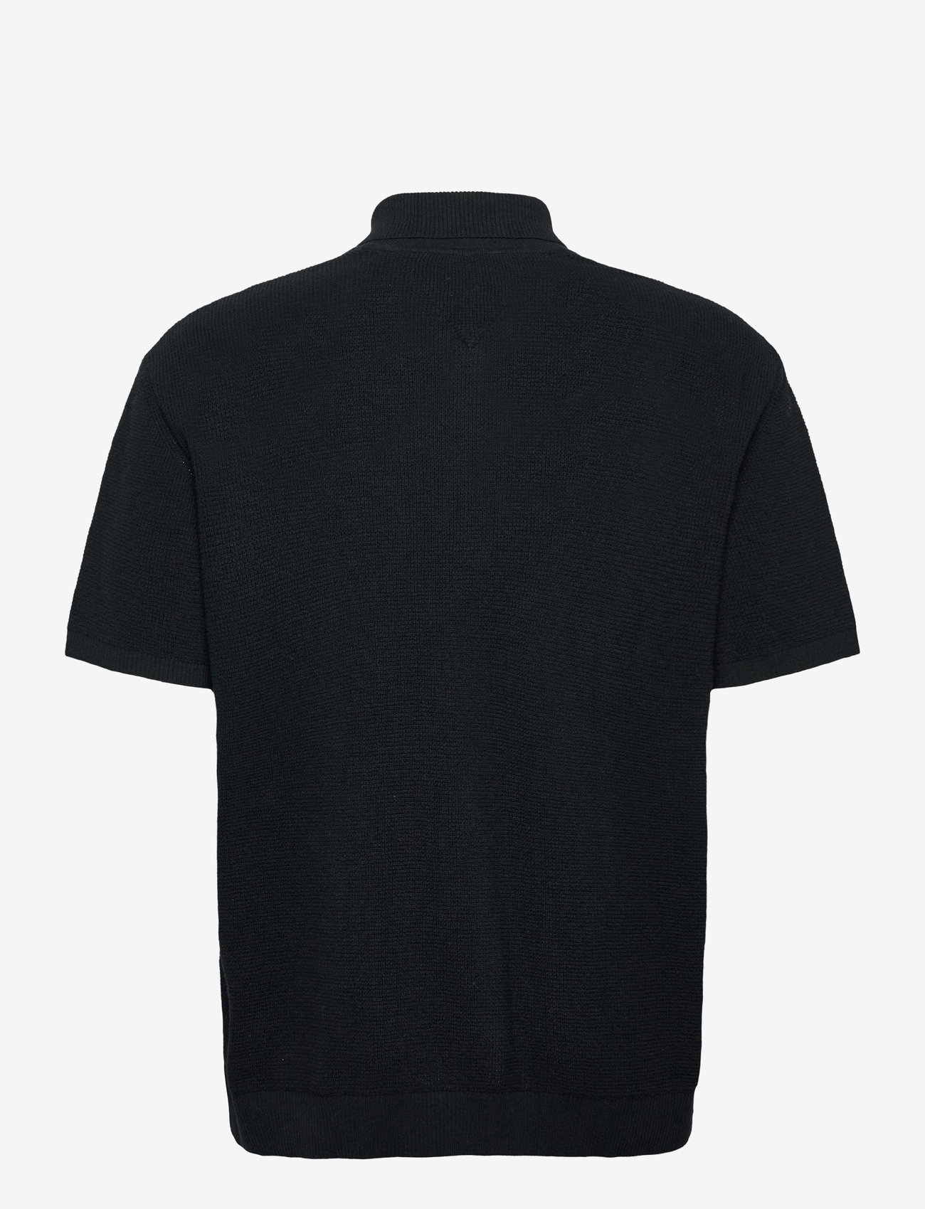 Tommy Jeans - TJM 90S SCRIPT SS SHIRT SWEATER - kurzarmhemden - black - 2