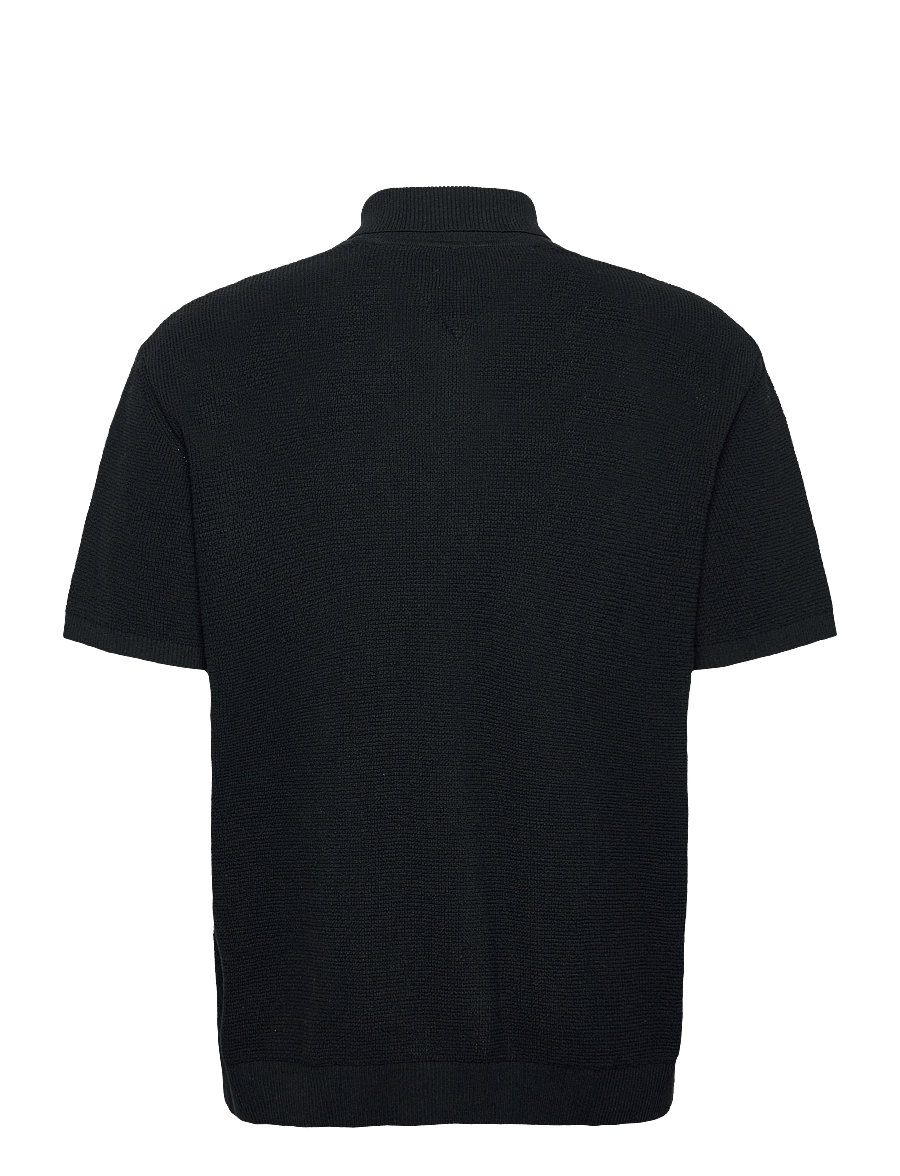 Tommy Jeans - TJM 90S SCRIPT SS SHIRT SWEATER - short-sleeved shirts - black - 2