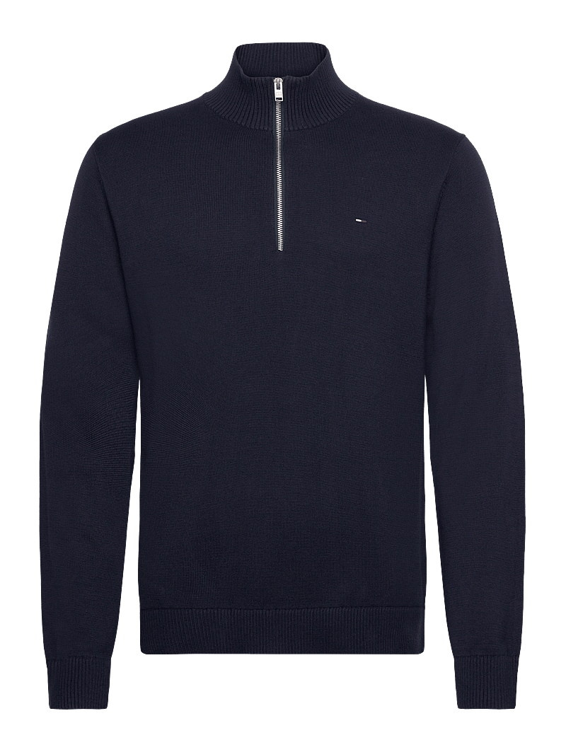 Tommy Jeans - TJM SLM ESS LIGHT ¼ ZIP SWTR EXT - half zip-tröjor - dark blue - 1