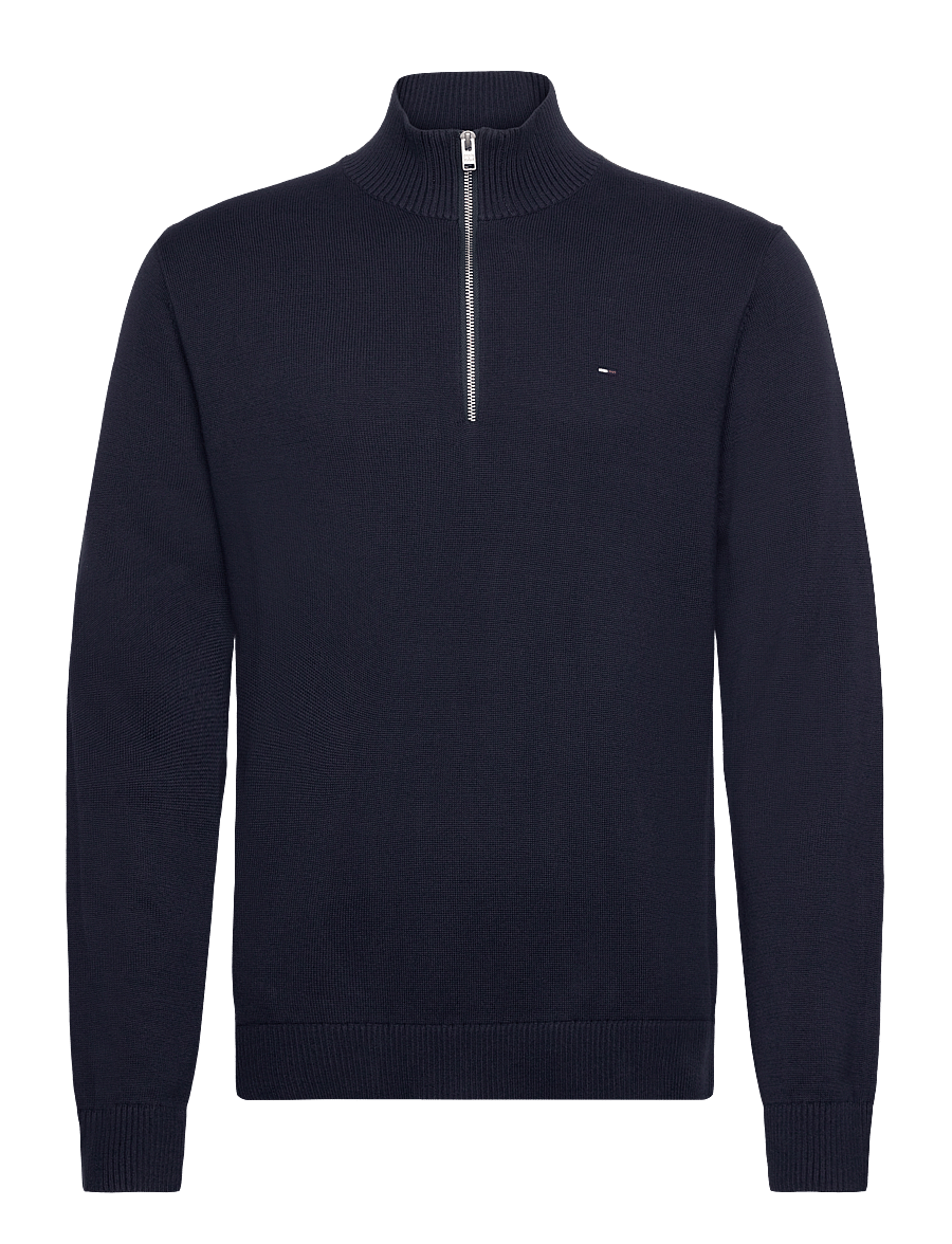 Tommy Jeans - TJM SLM ESS LIGHT ¼ ZIP SWTR EXT - pullover mit halbem reißverschluss - dark blue - 1