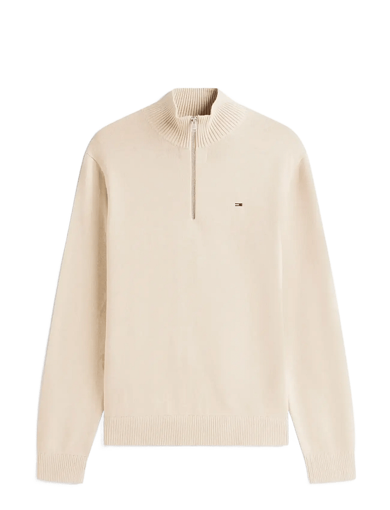 Tommy Jeans - TJM SLM ESS LIGHT ¼ ZIP SWTR EXT - half zip-tröjor - gulf sand - 1