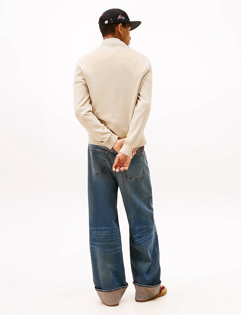 Tommy Jeans - TJM SLM ESS LIGHT ¼ ZIP SWTR EXT - half zip-tröjor - gulf sand - 3